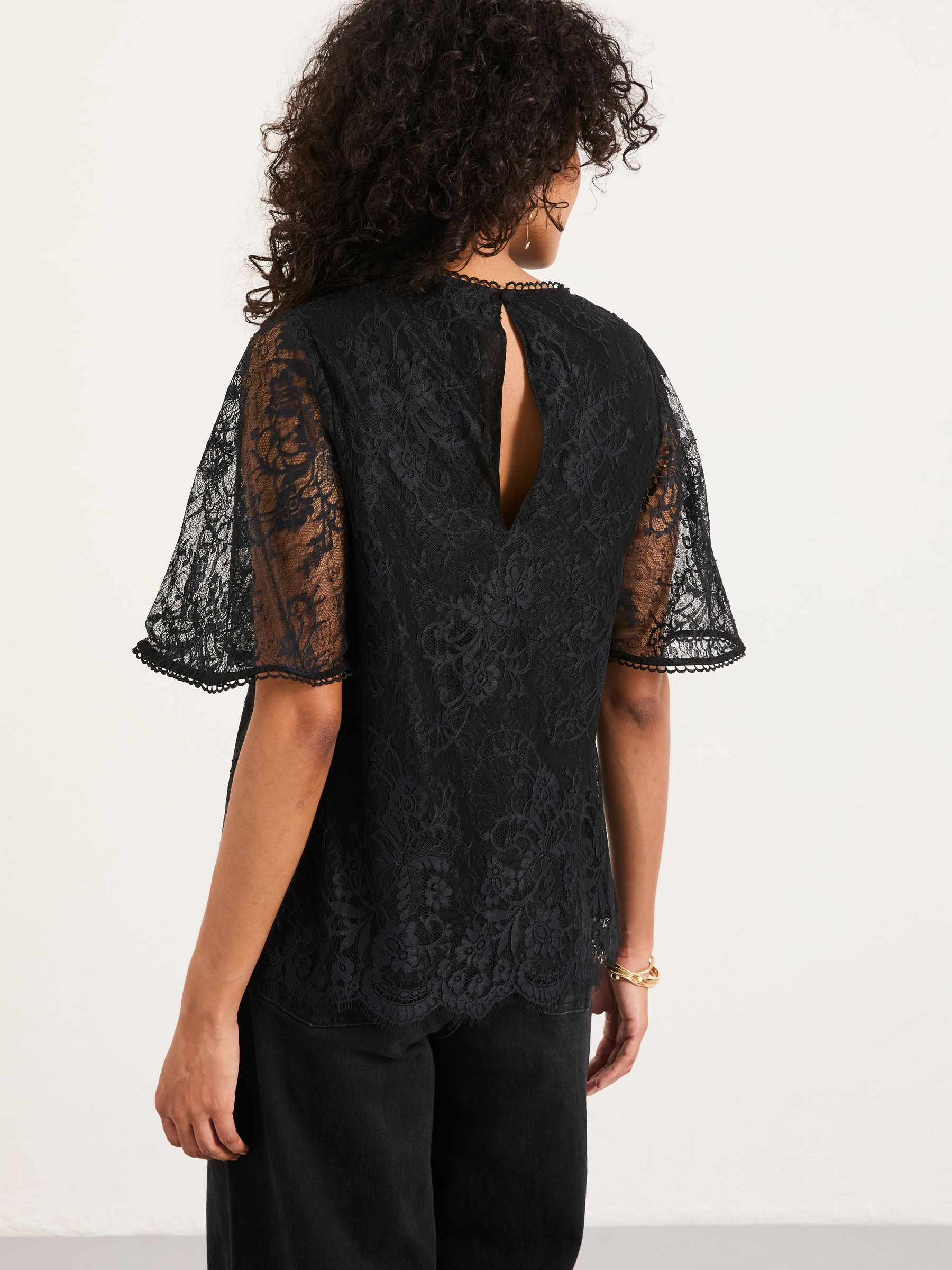 Claudi Black Lace Blouse - Image 2 of 7