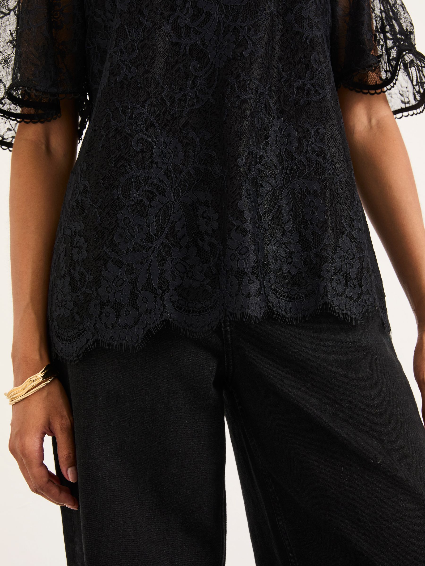 Claudi Black Lace Blouse - Image 5 of 7