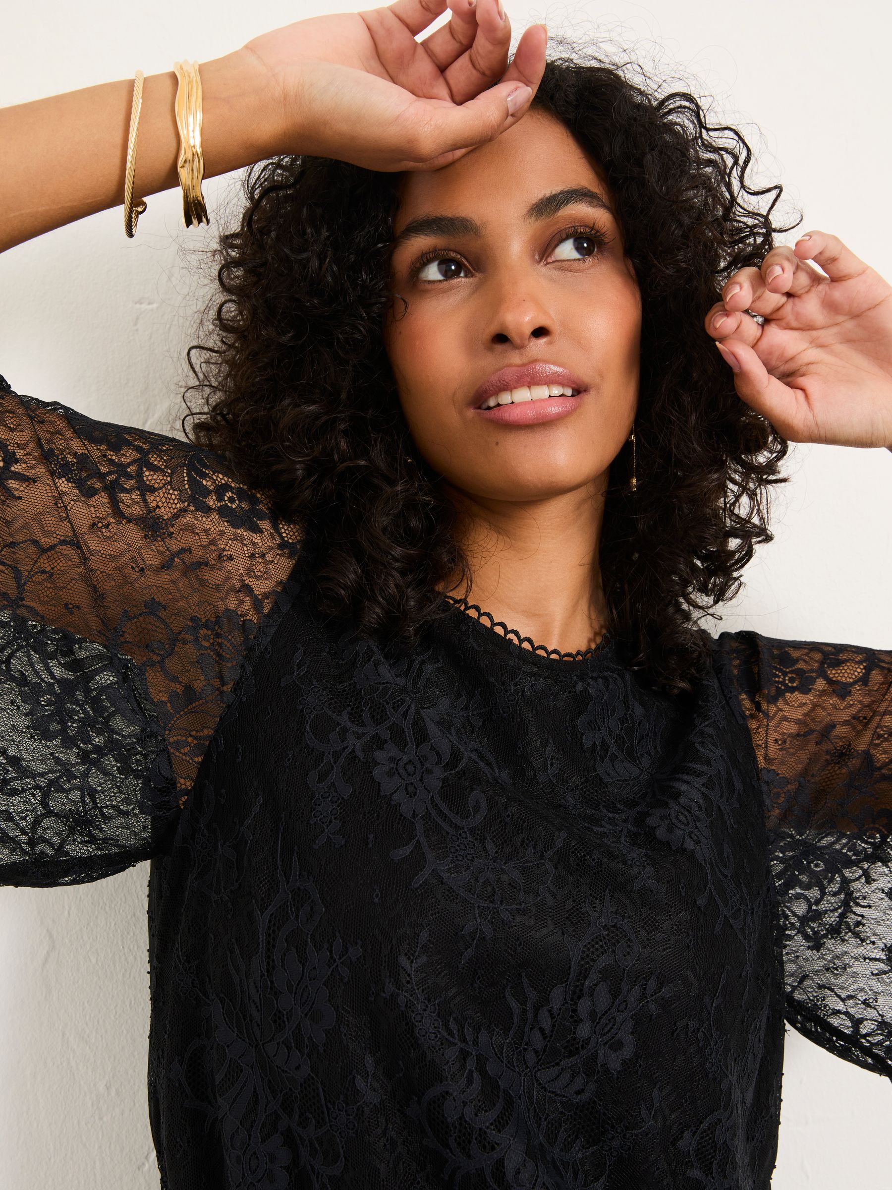 Claudi Black Lace Blouse - Image 6 of 7