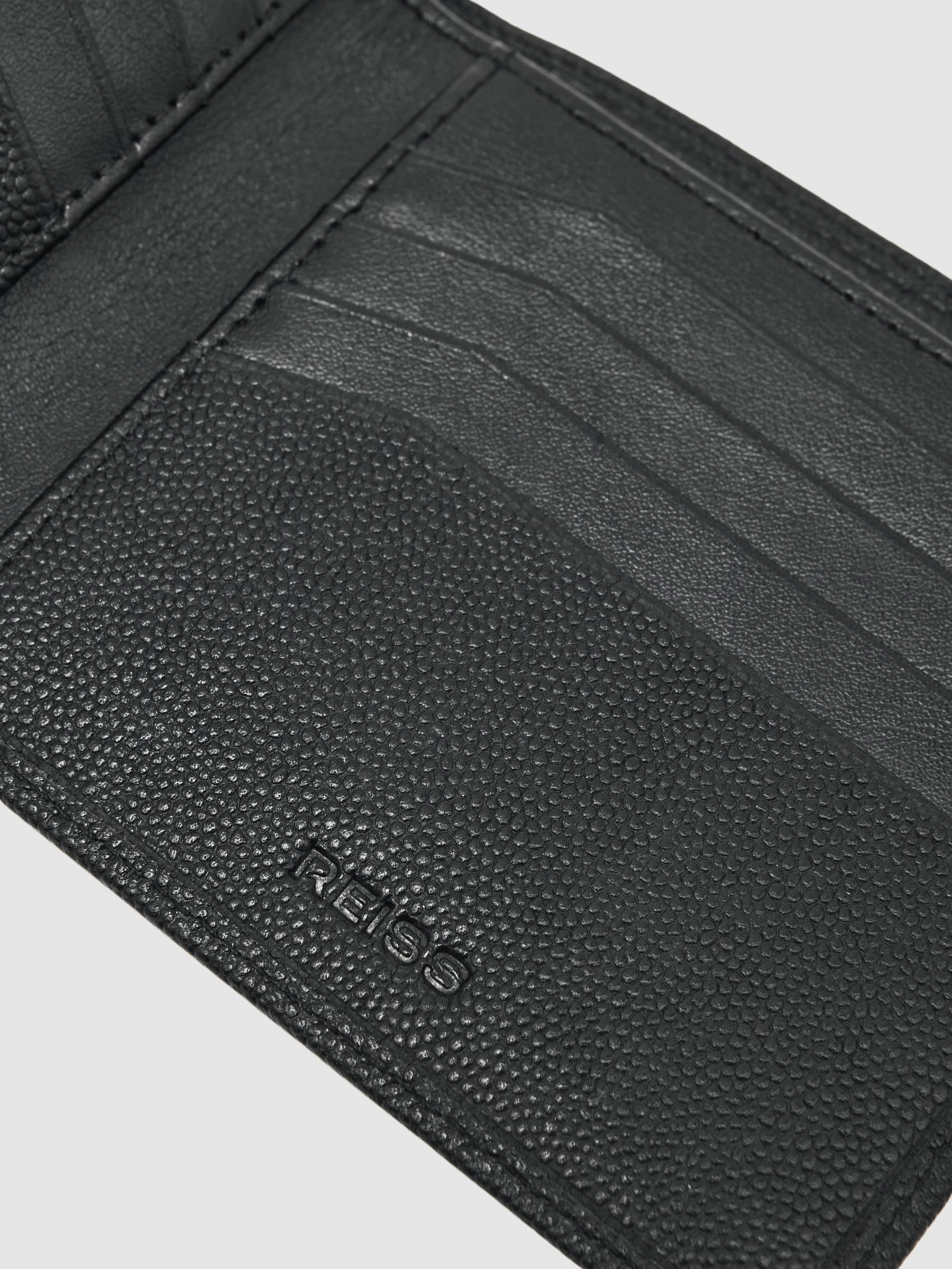 Micro-Grain Leather Wallet in Black - Image 4 of 4
