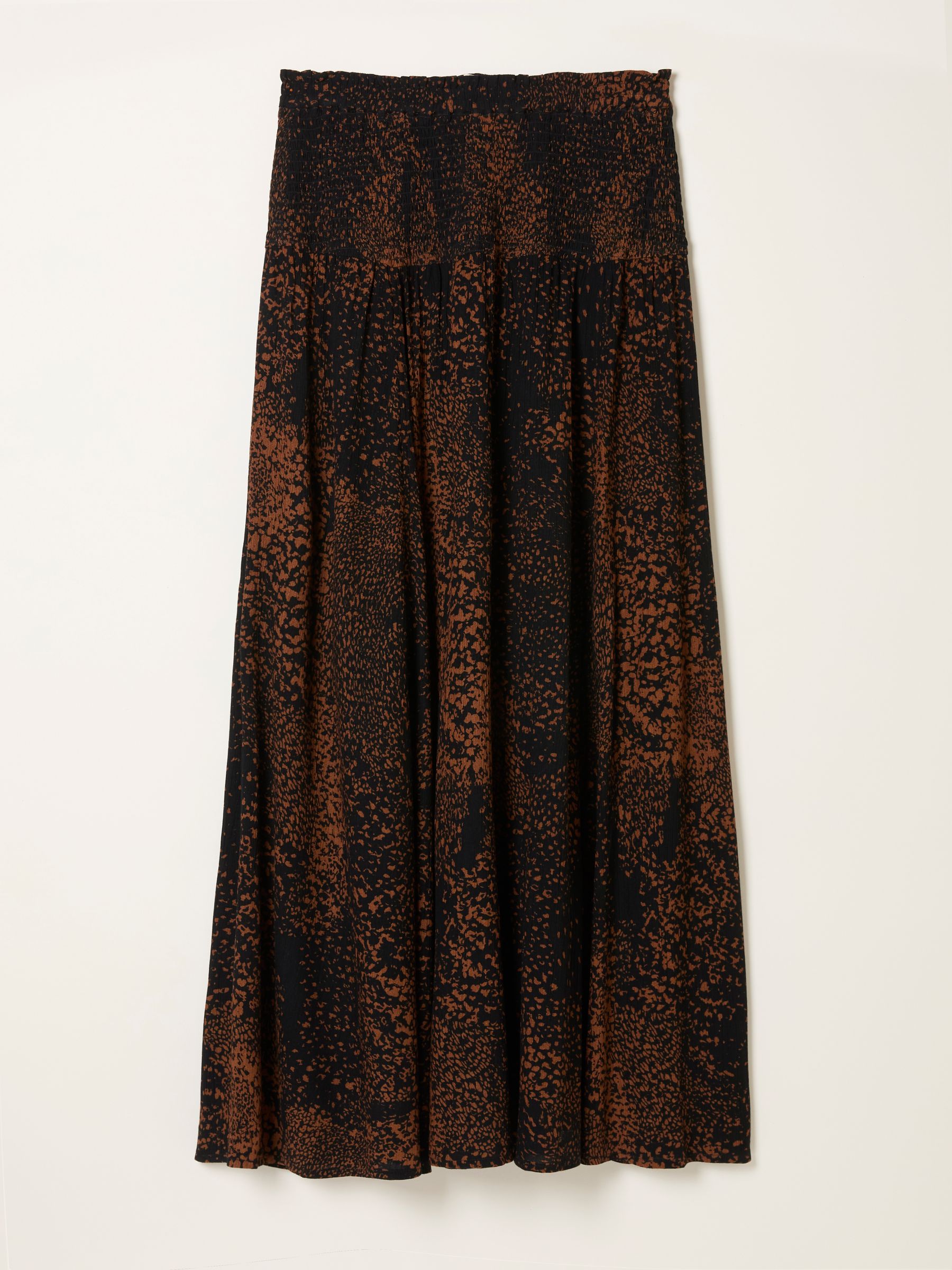 Harper Black Layered Animal Midi Skirt - Image 6 of 6