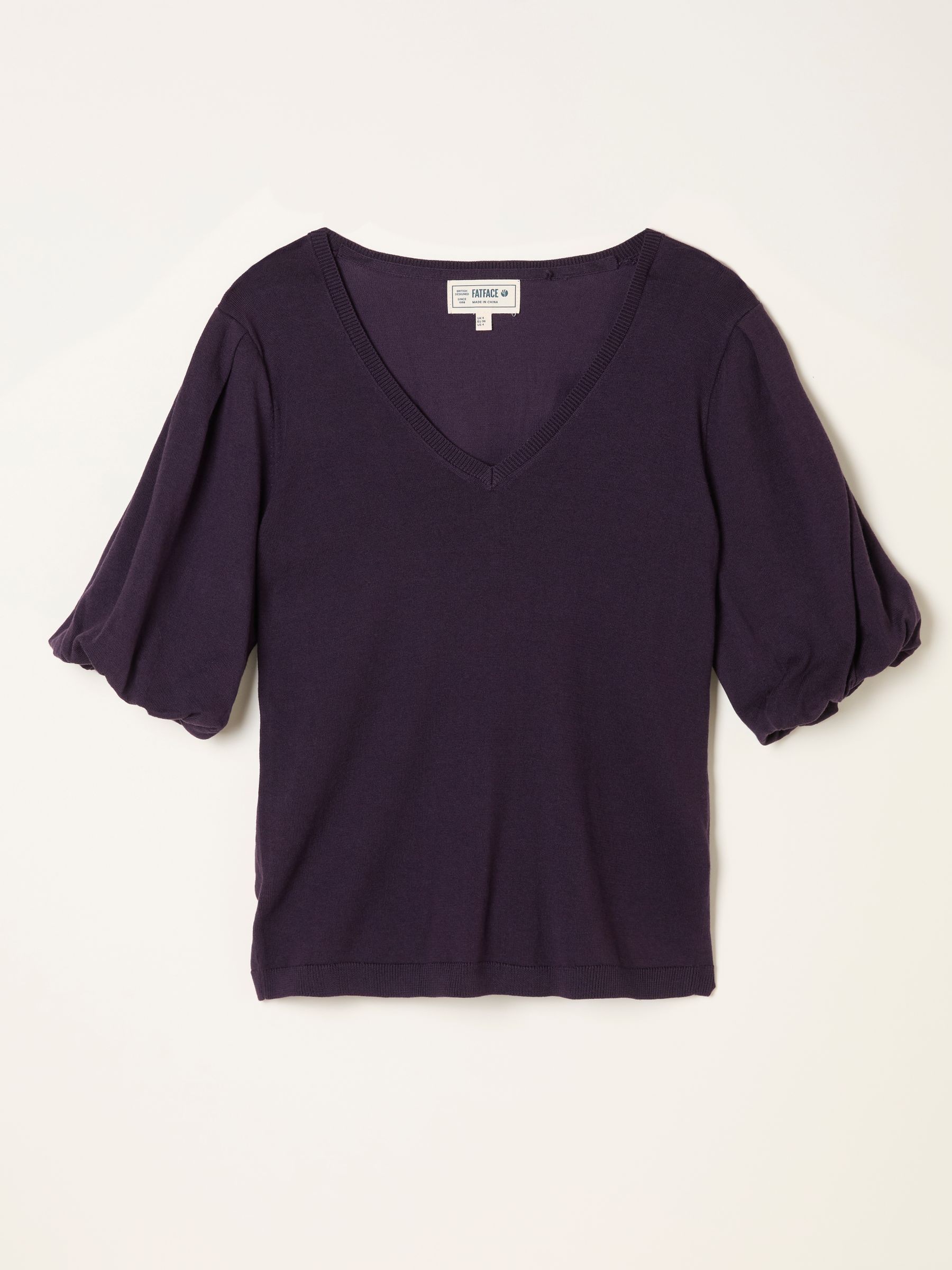 Vienna Dark Purple Knitted Top - Image 5 of 5