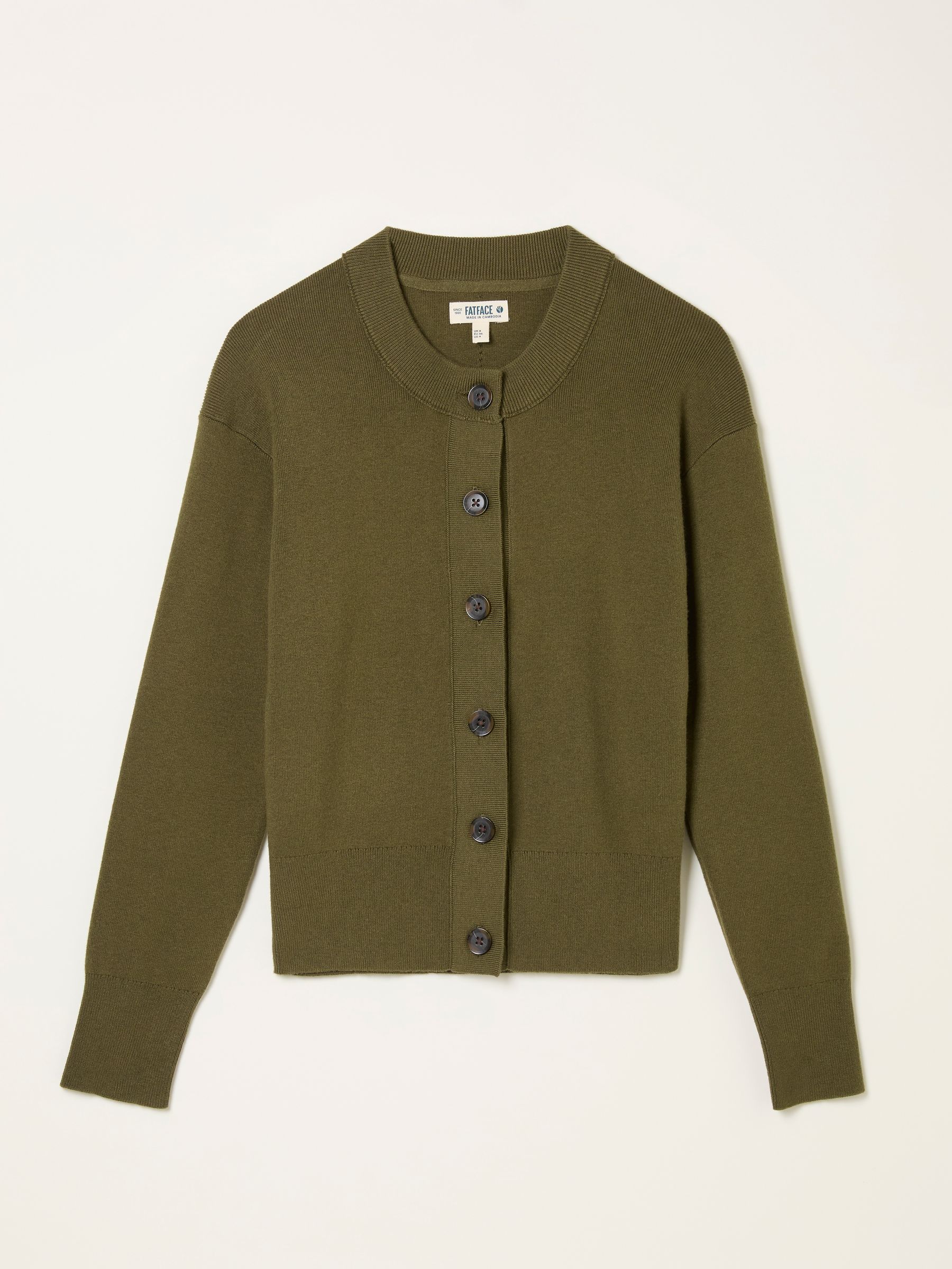 Selene Olive Green Knitted Cardigan - Image 5 of 5