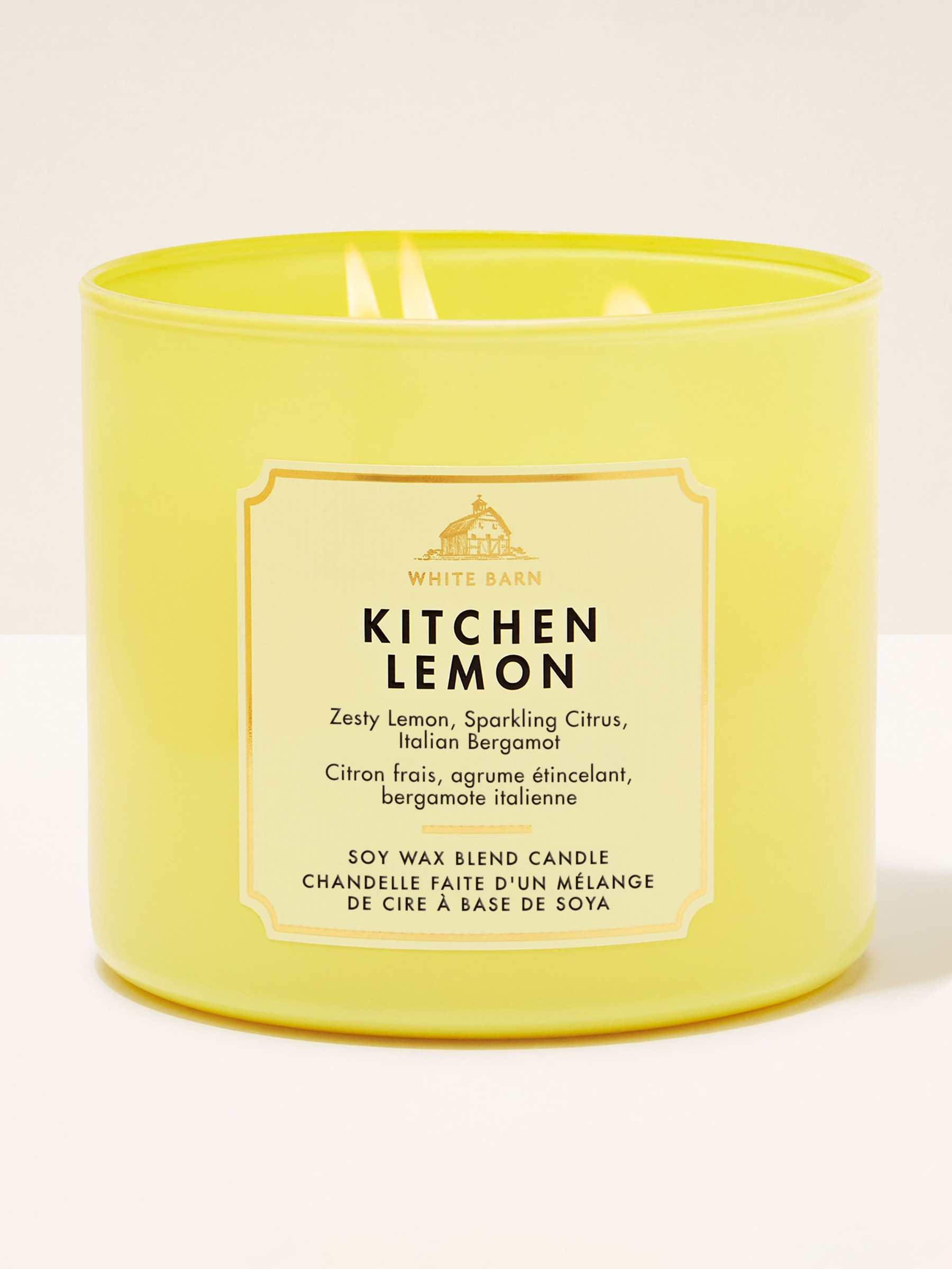 Kitchen Lemon Candle 411g 3 Wick - Image 1 of 3