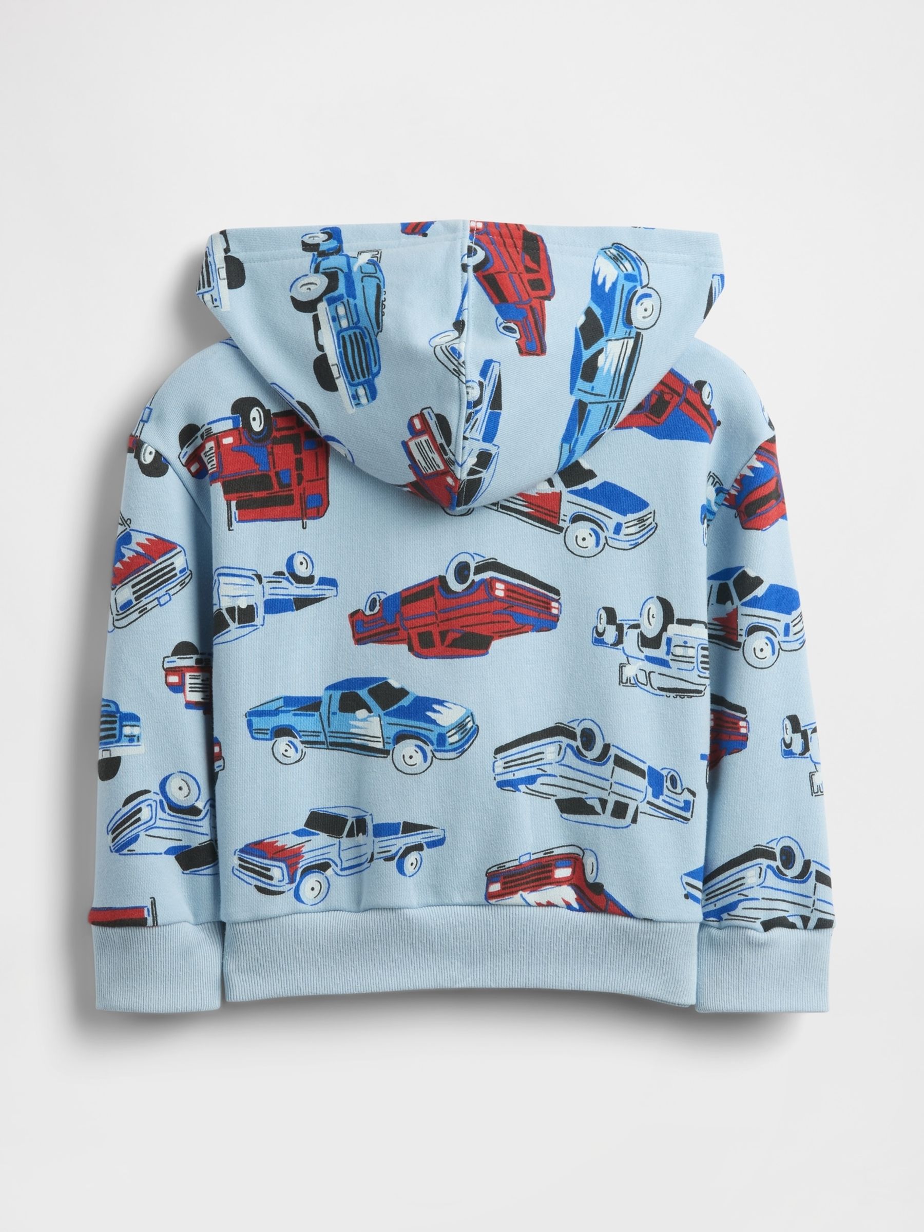 Light Blue Truck Relaxed Logo Zip Hoodie (6mths-5yrs) - Image 2 of 3