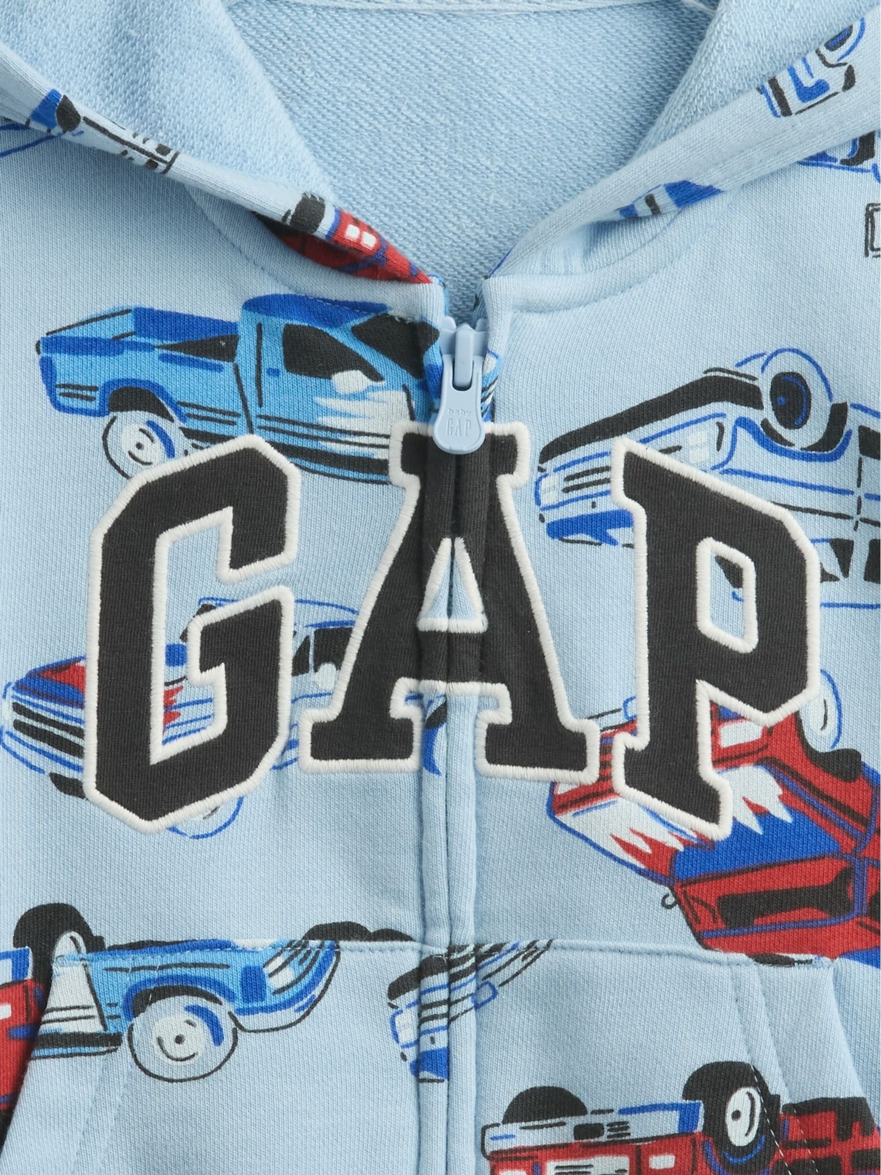 Light Blue Truck Relaxed Logo Zip Hoodie (6mths-5yrs) - Image 3 of 3