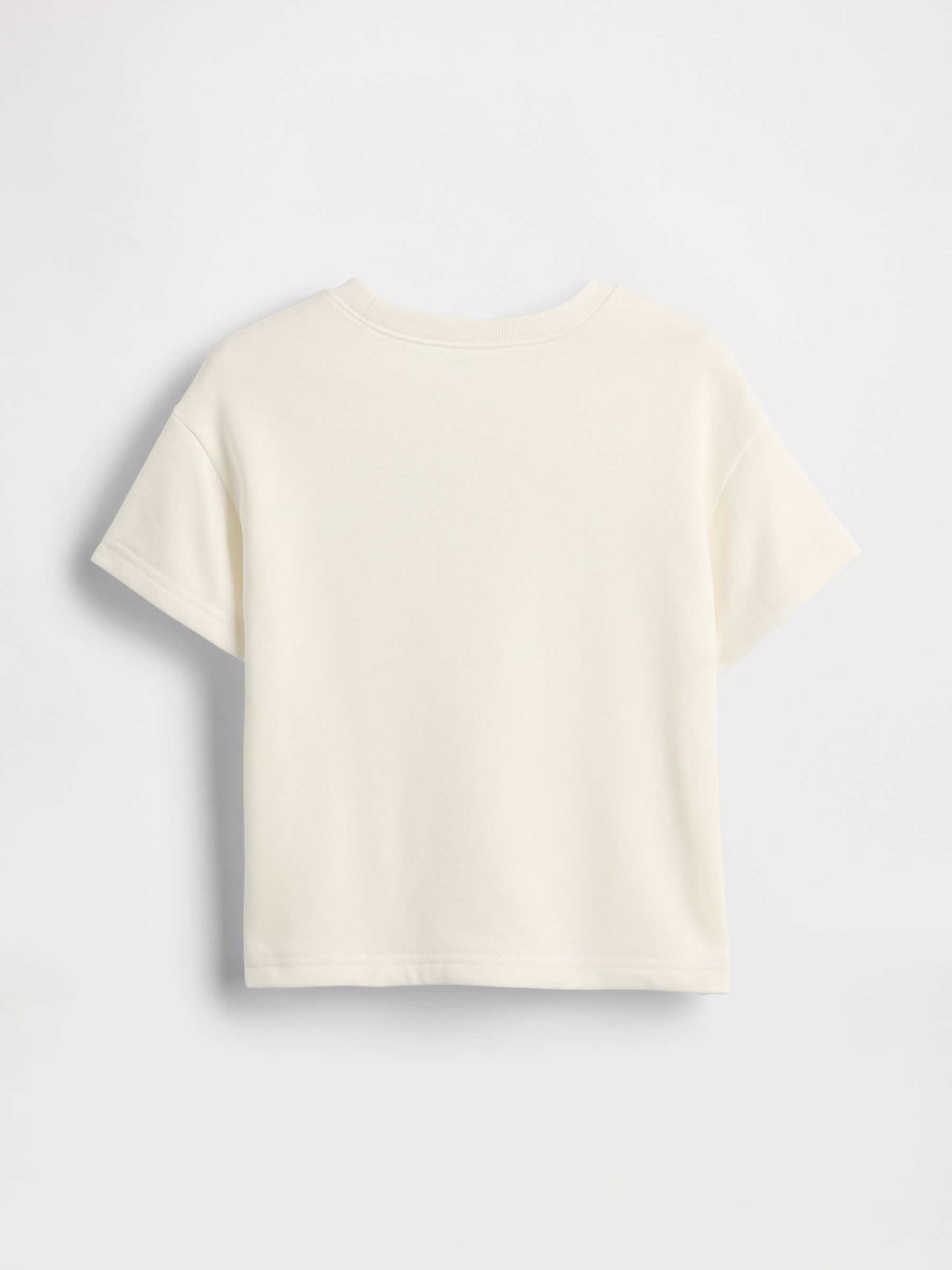 White Logo Terry Crew Neck T-Shirt (6mths-5yrs) - Image 2 of 3