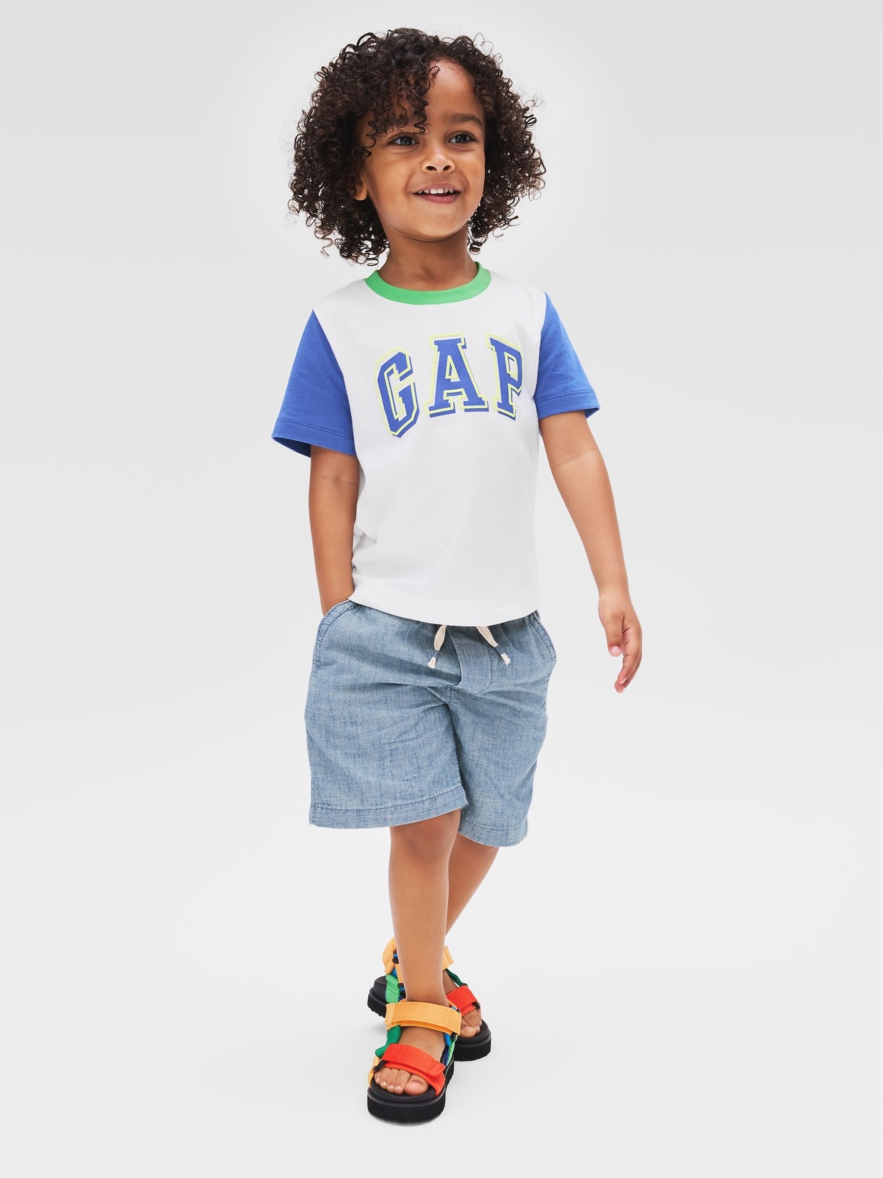 White Logo Short Sleeve T-Shirt (6mths-5yrs) - Image 1 of 4