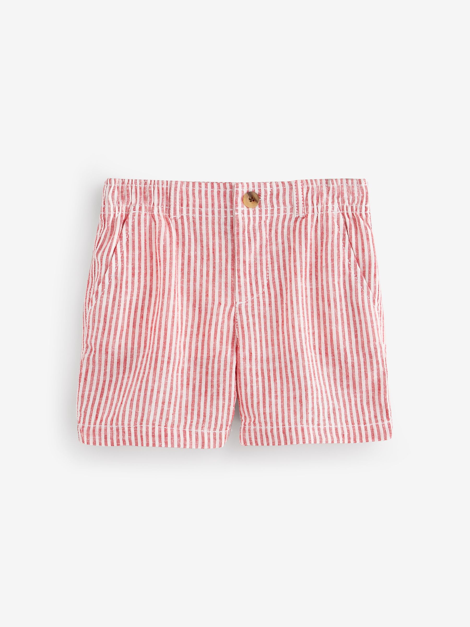 Red Stripe Linen-Cotton Shorts (6mths-5yrs) - Image 1 of 4