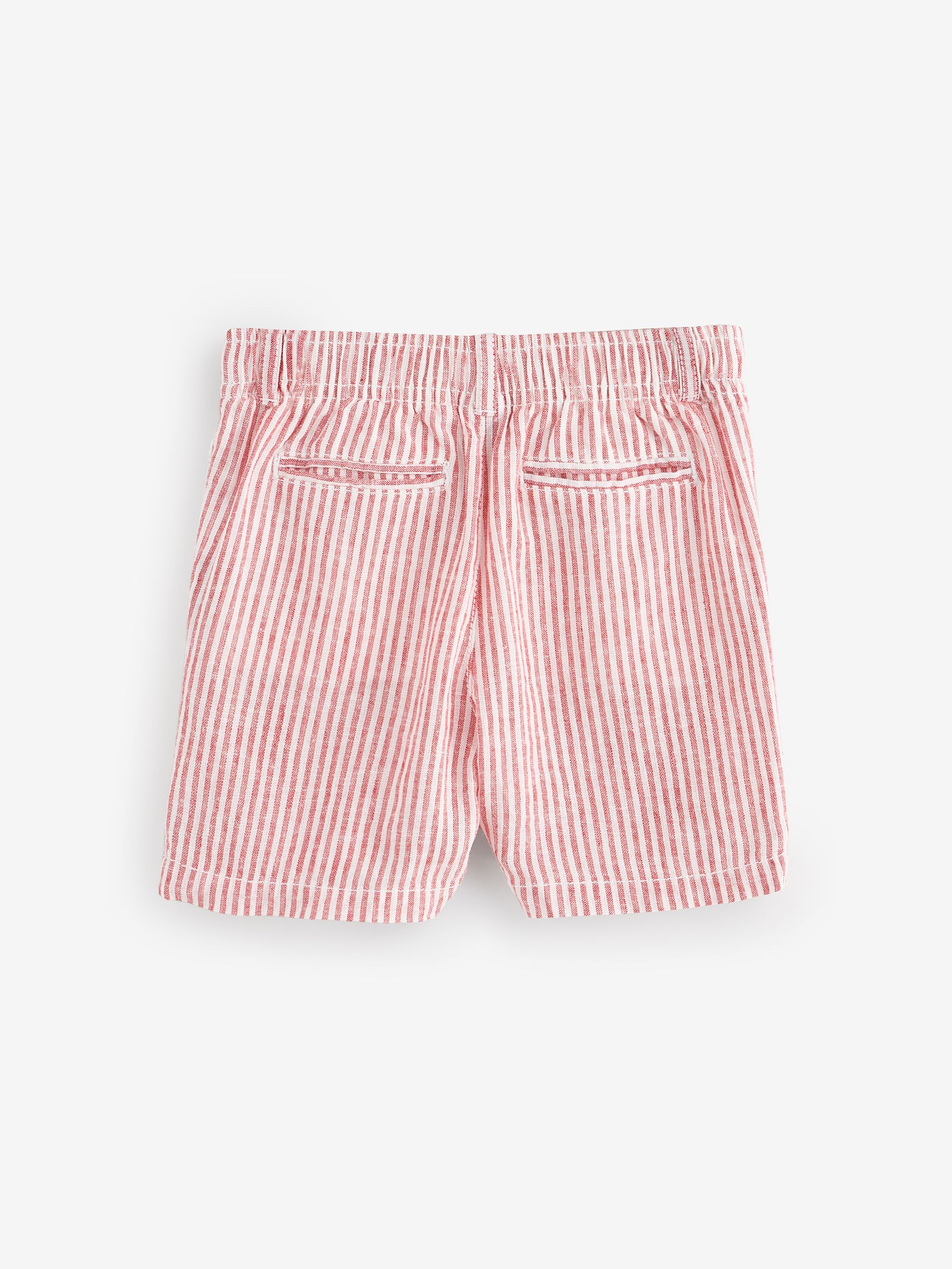 Red Stripe Linen-Cotton Shorts (6mths-5yrs) - Image 2 of 4