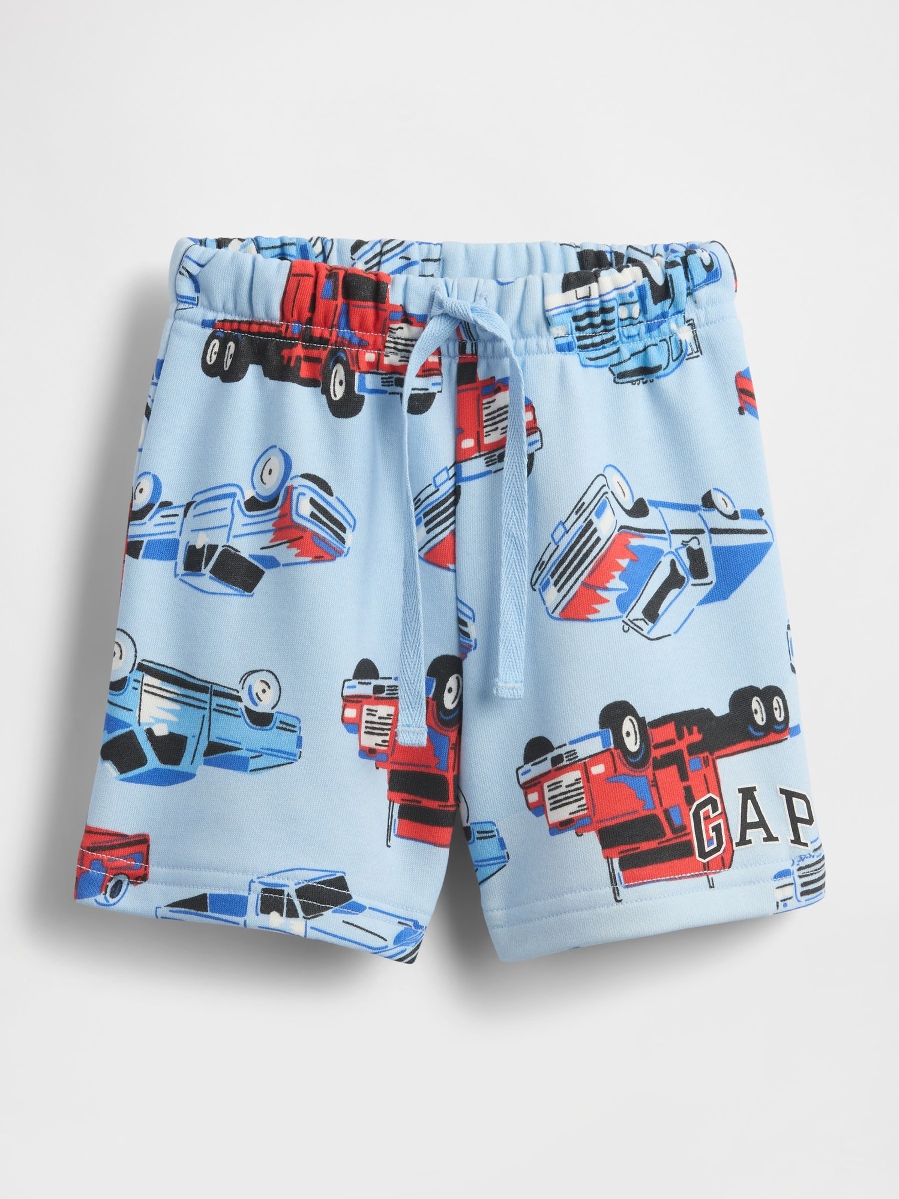 Blue Relaxed Logo Pull On Shorts - Image 1 of 3