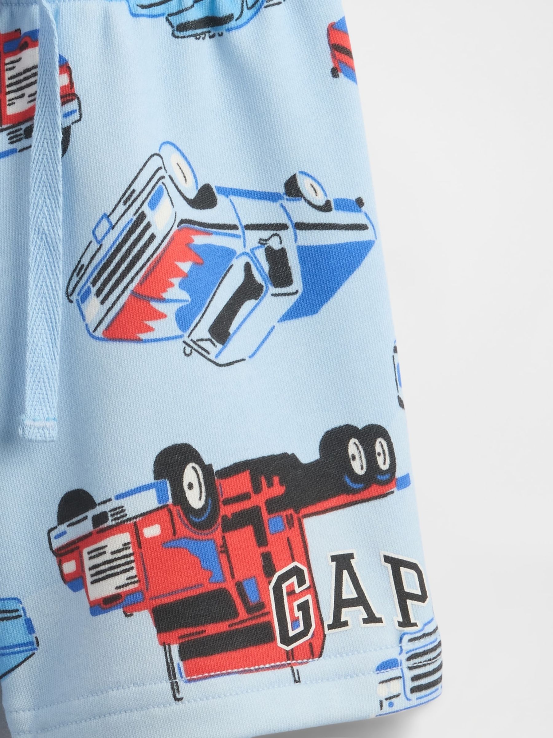 Blue Relaxed Logo Pull On Shorts - Image 3 of 3