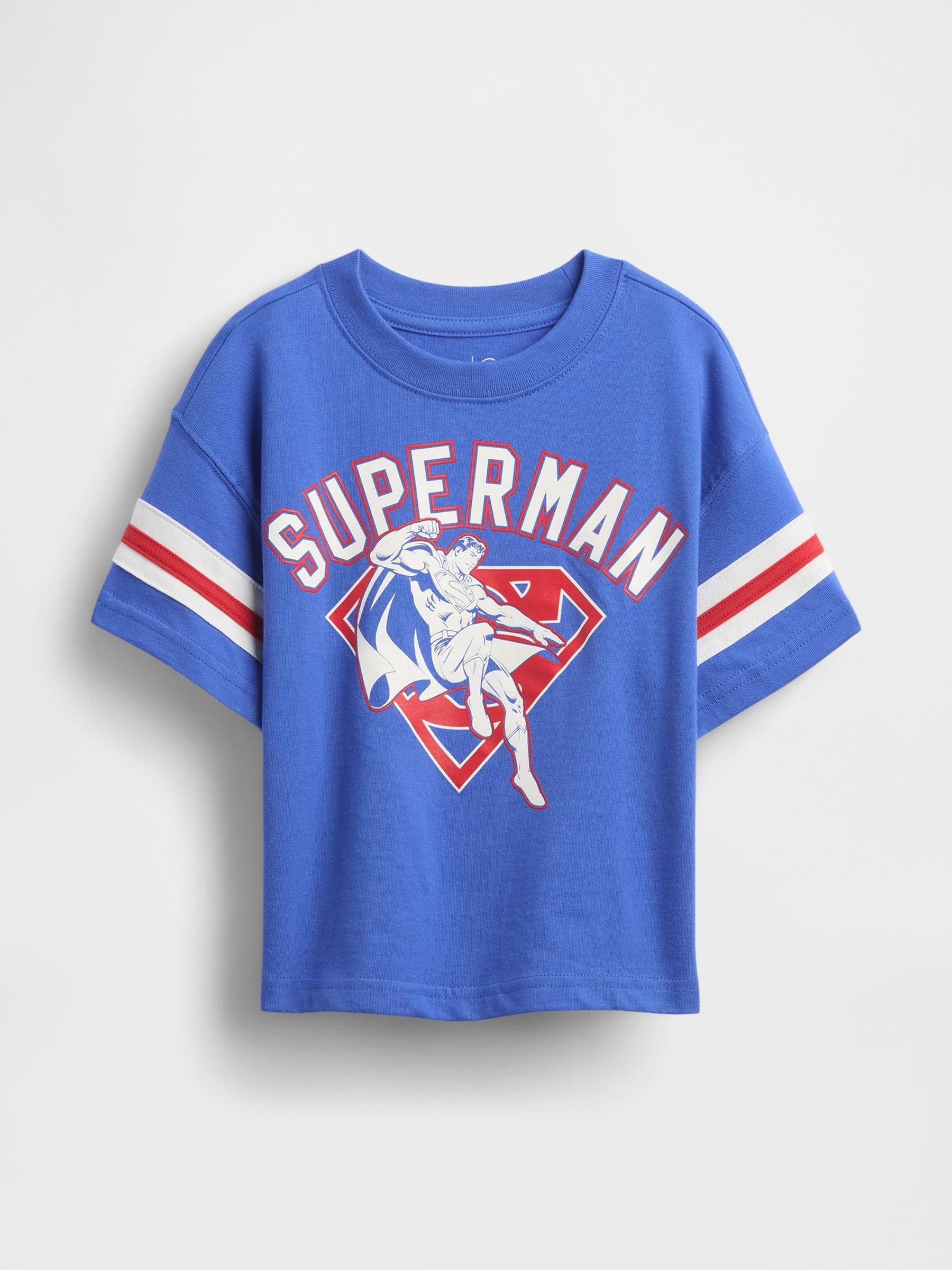 Blue DC Superman Oversized Graphic T-Shirt (6mths-5yrs) - Image 1 of 2