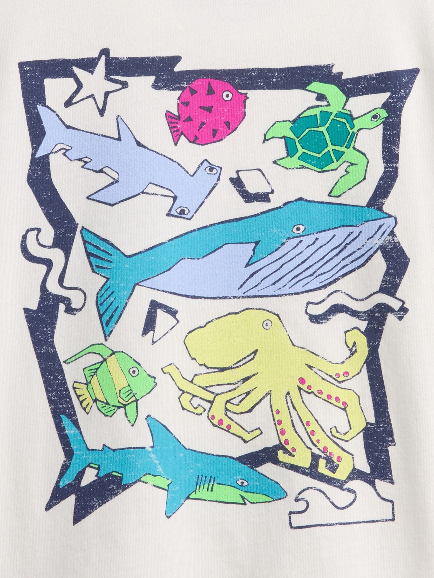 White Mix and Match Graphic Short Sleeve T-Shirt (6mths-5yrs) - Image 3 of 3