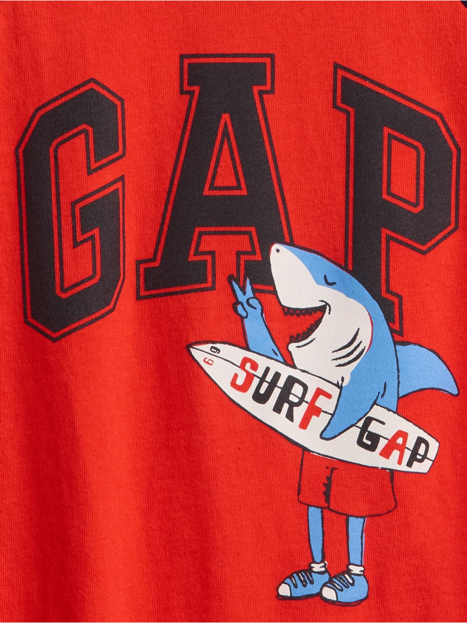 Red Shark Logo Colourblock T-Shirt (6mths-5yrs) - Image 3 of 3