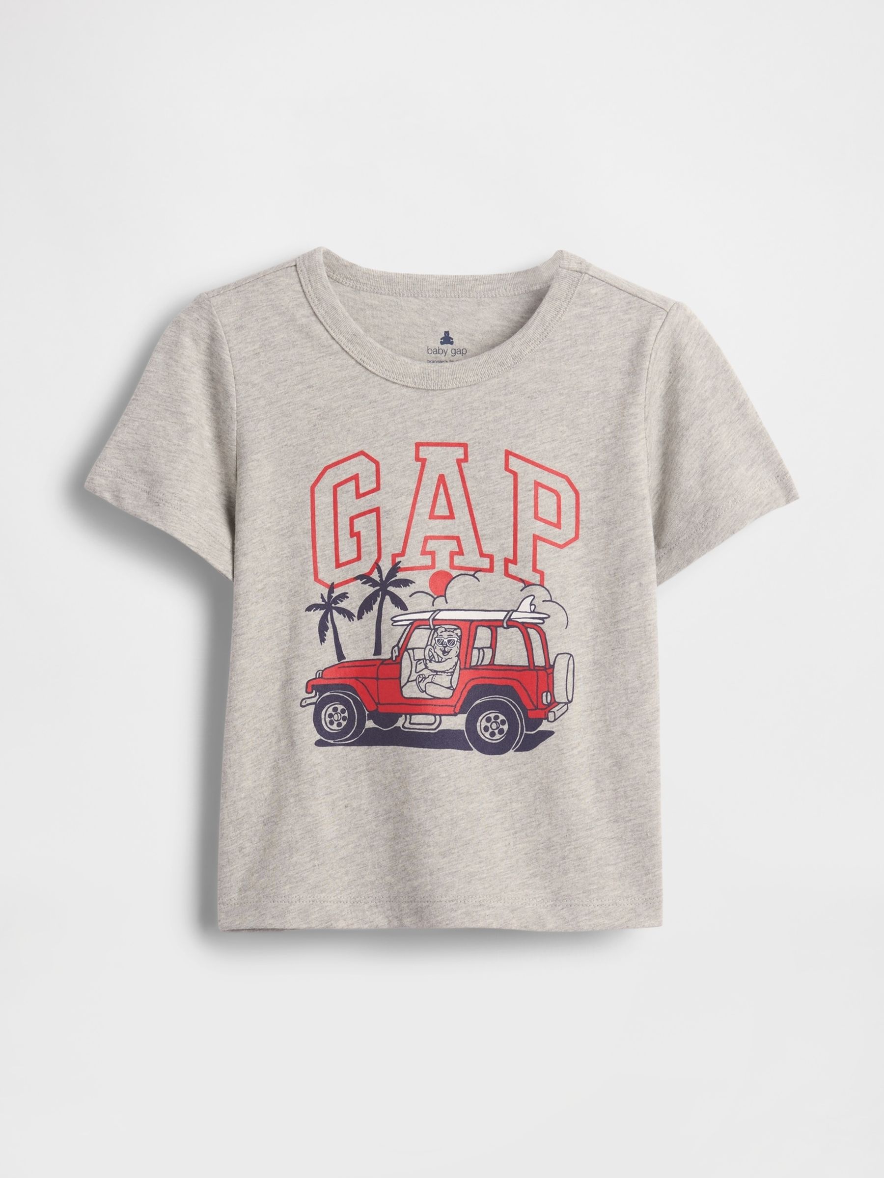 Grey Graphic Short Sleeve T-Shirt (6mths-5yrs) - Image 1 of 3