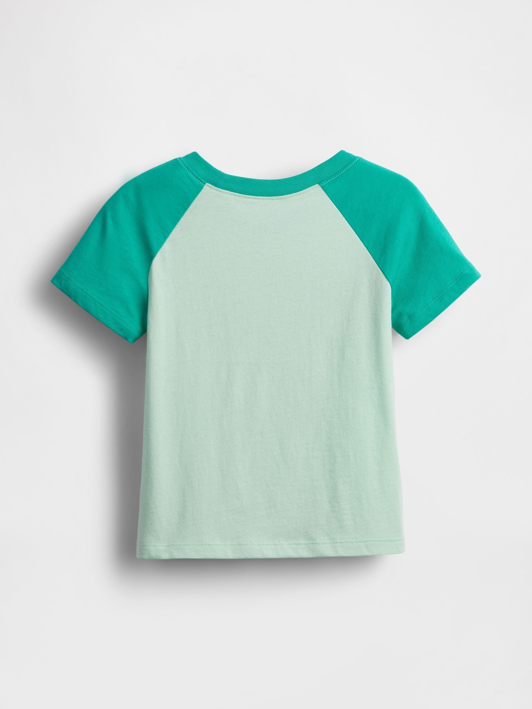 Green Dinosaur Logo Colourblock T-Shirt (6mths-5yrs) - Image 2 of 2