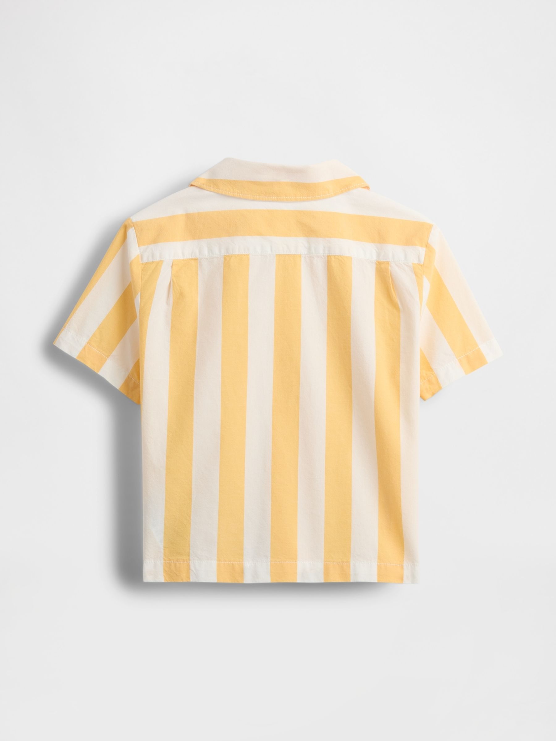 Orange Stripe Organic Cotton Cabana Shirt (6mths-5yrs) - Image 3 of 3