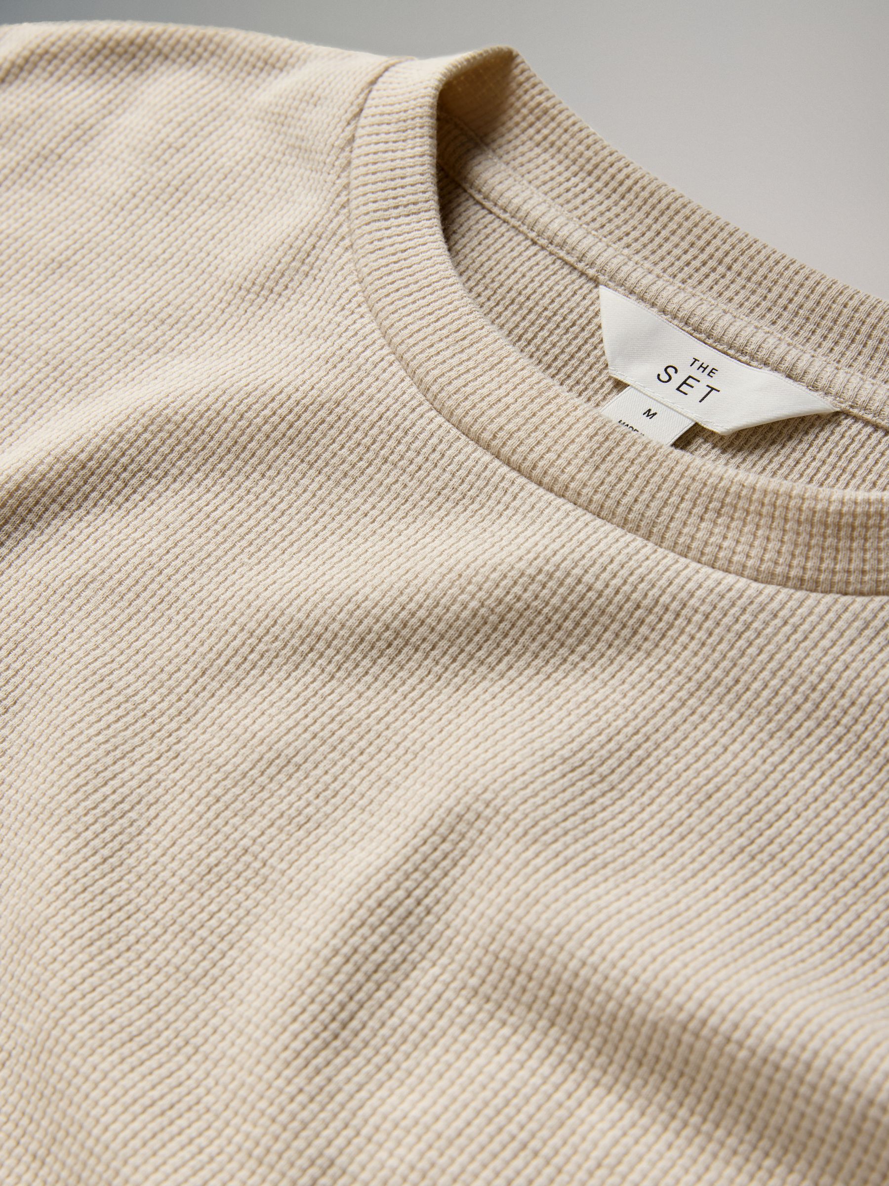 Mink/Grey 2 Pack Waffle Long Leg Pyjamas - Image 6 of 6