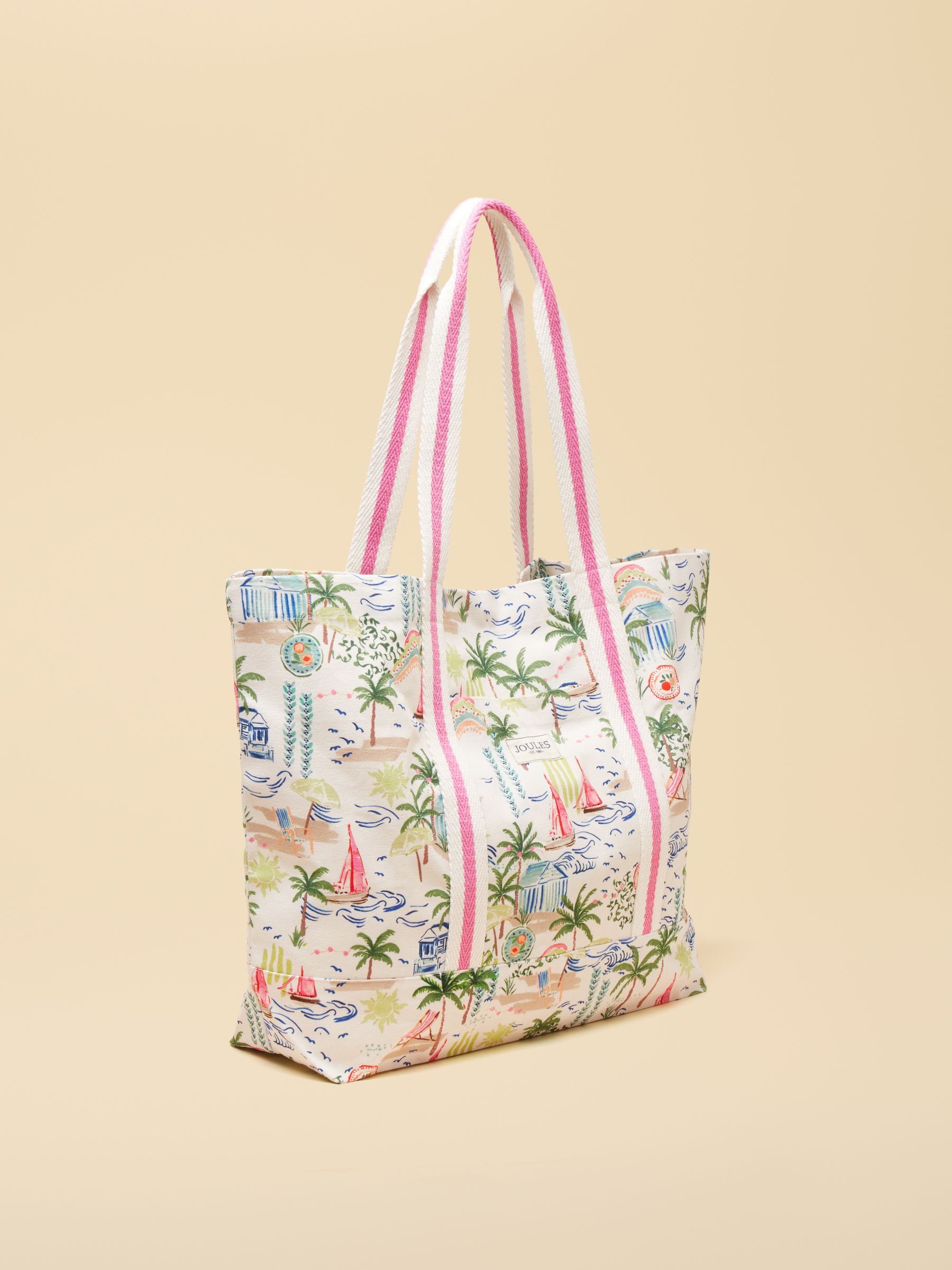 Promenade Palm Print Canvas Tote Bag - Image 5 of 8