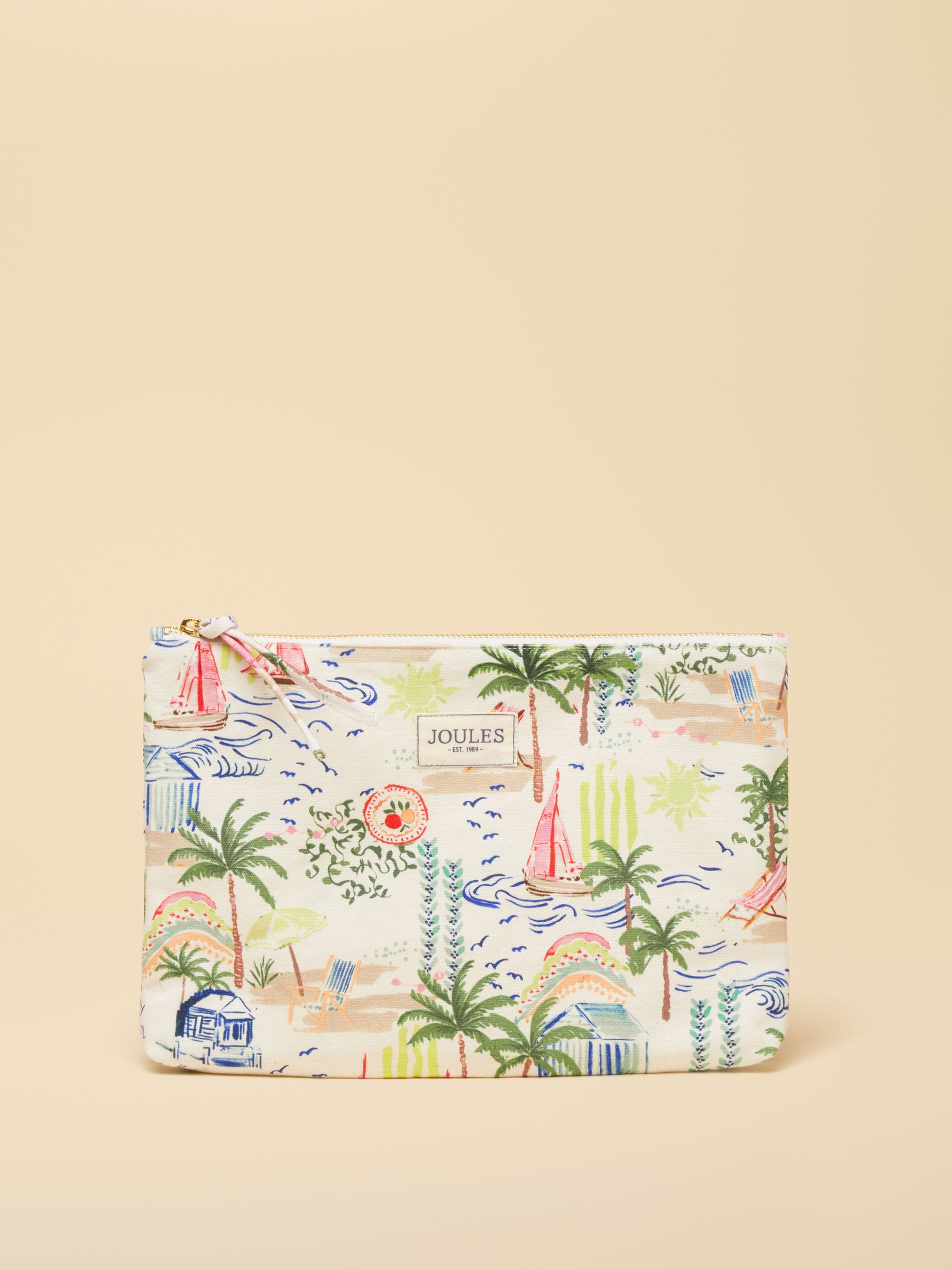 Carrywell Palm Print Printed Pouch - Image 1 of 5 Carrywell Palm Print Printed Pouch - Image 1 of 5
