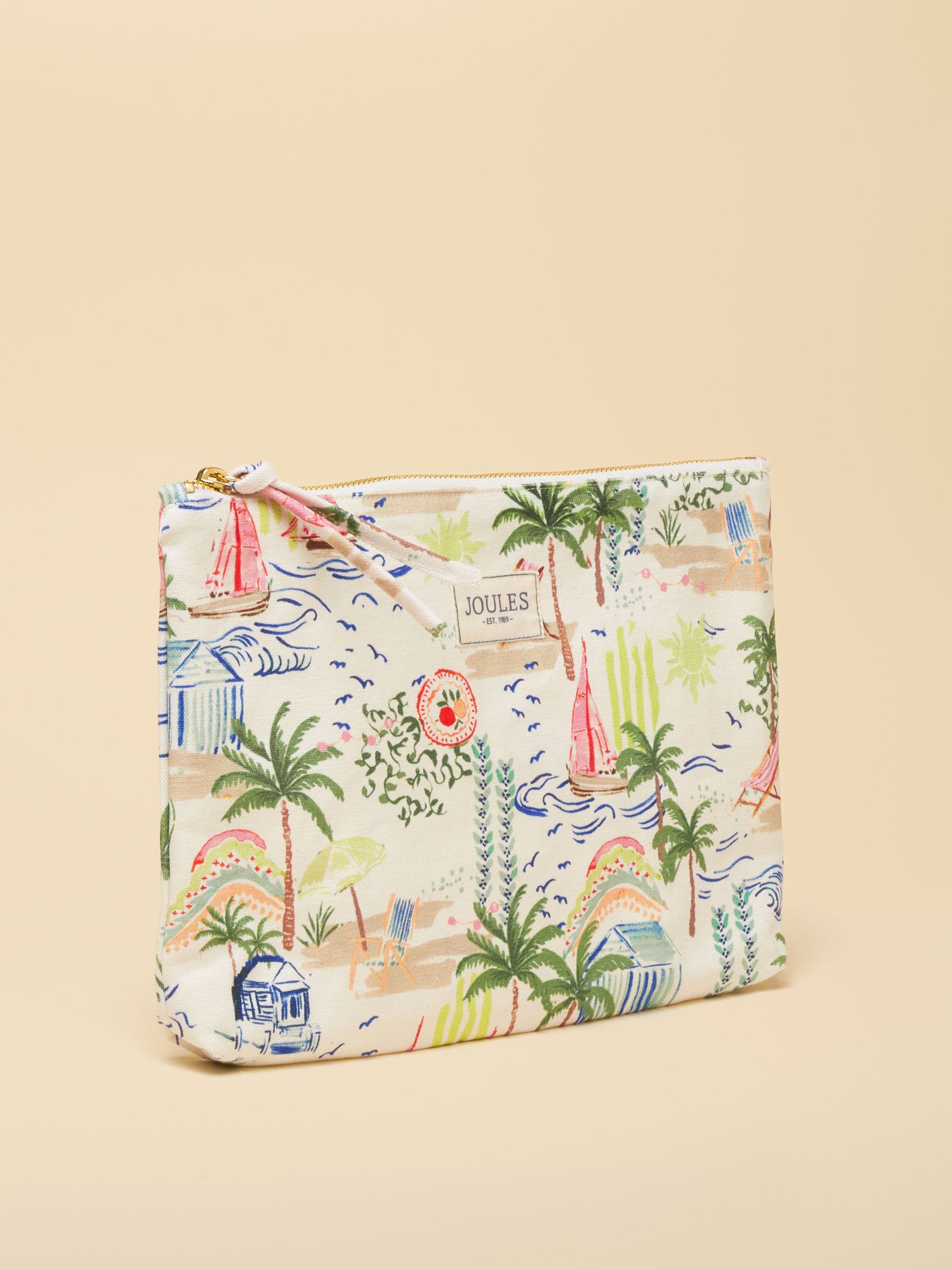 Carrywell Palm Print Printed Pouch - Image 2 of 5 Carrywell Palm Print Printed Pouch - Image 2 of 5