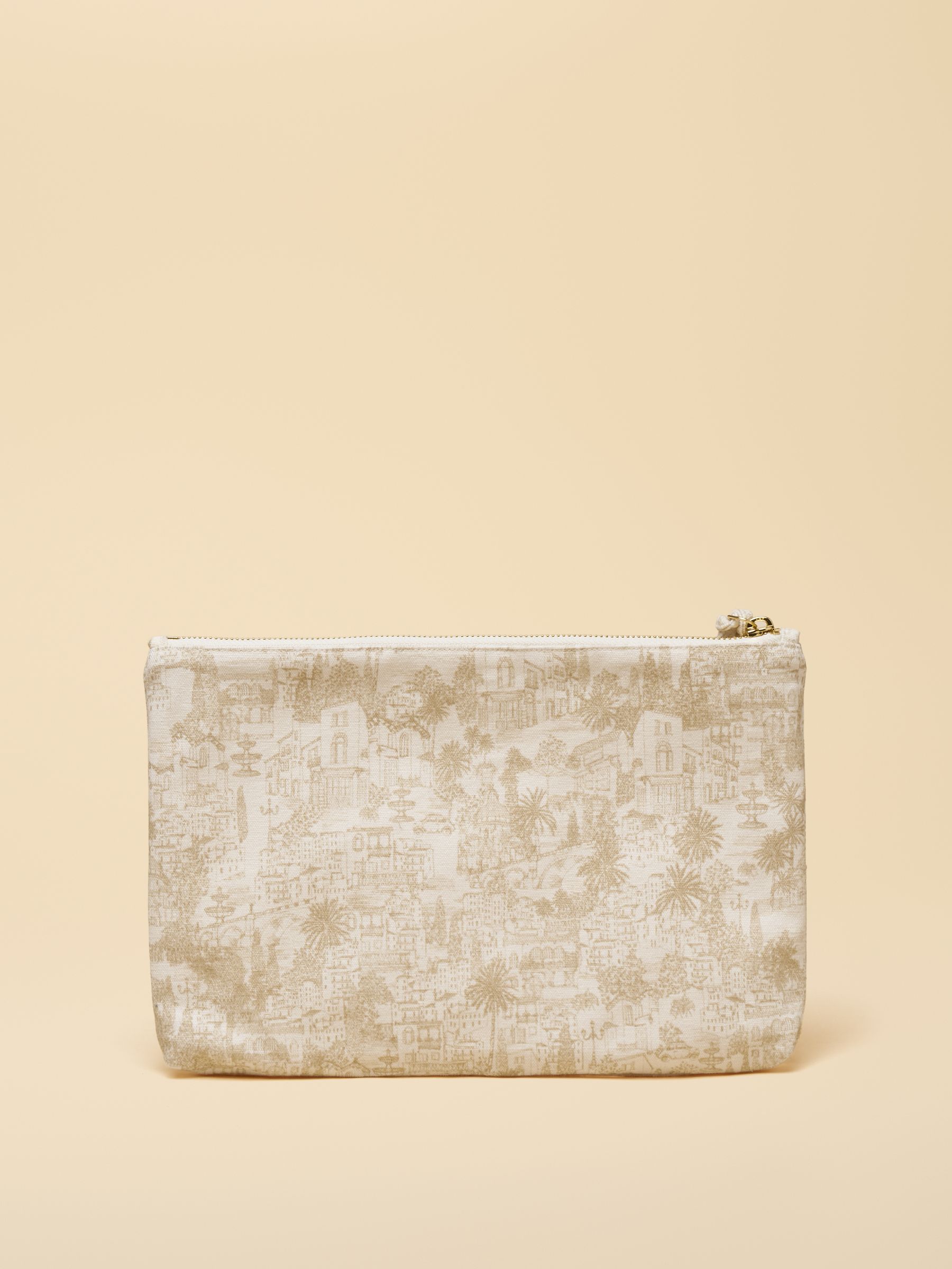 Carrywell Neutral Toile De Jouy Printed Pouch - Image 3 of 5