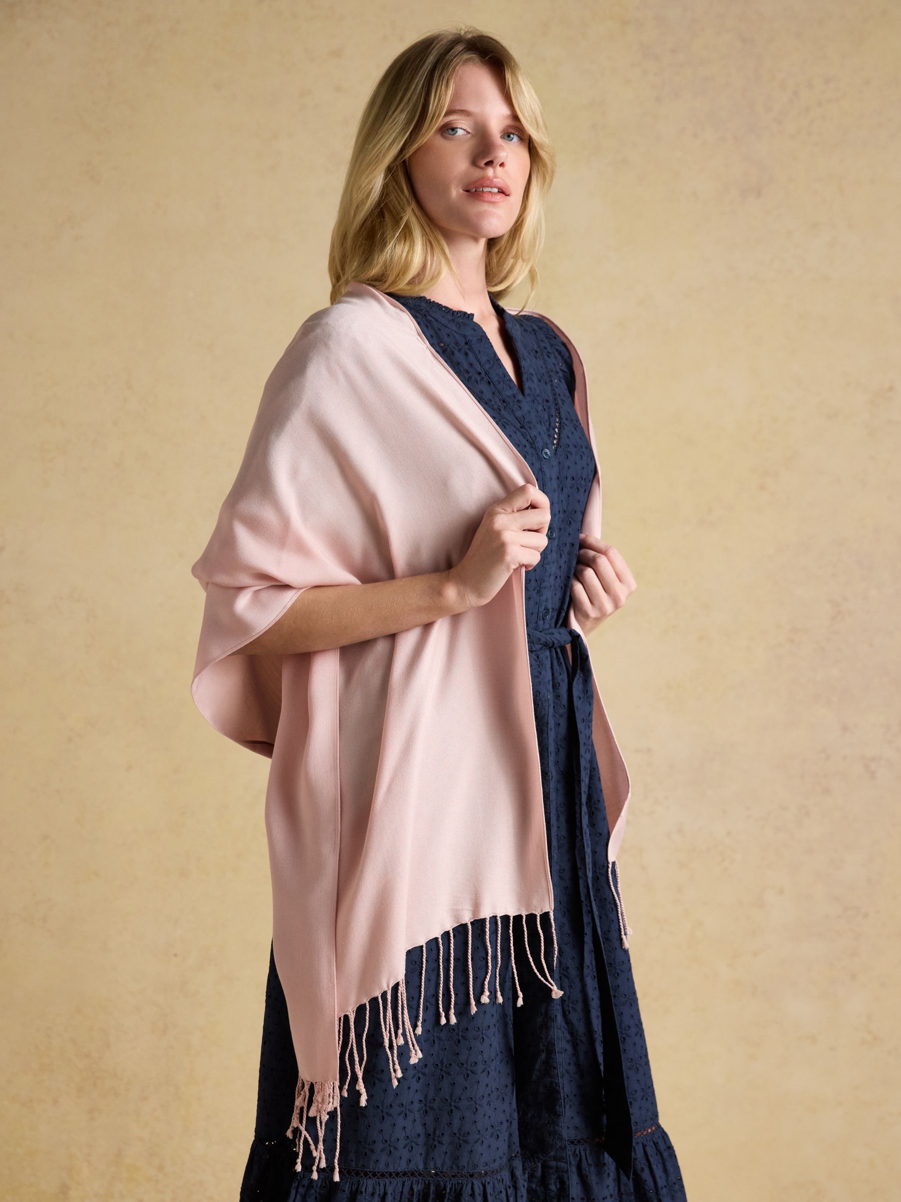 Ascot Pink Wrap Scarf - Image 2 of 6