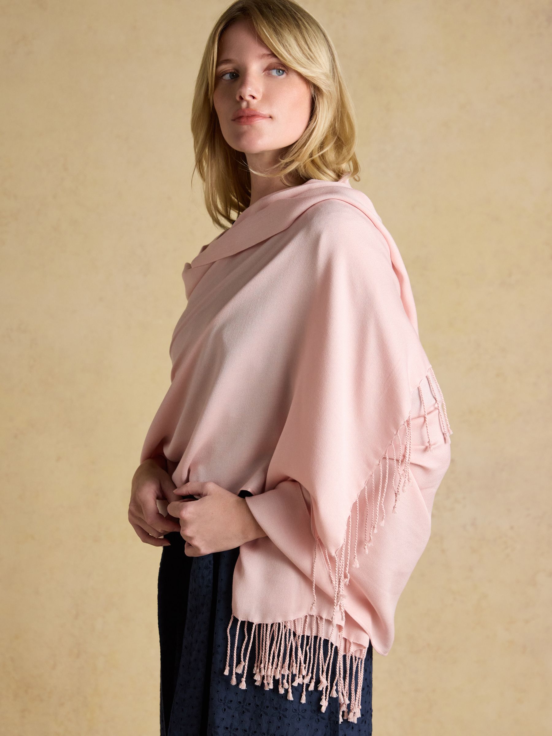 Ascot Pink Wrap Scarf - Image 5 of 6