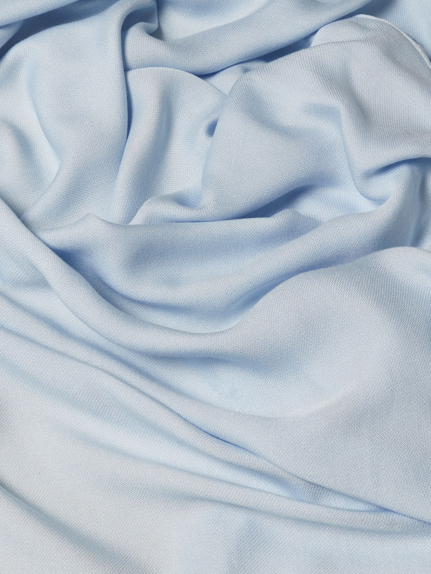 Ascot Blue Large Lightweight Wrap Scarf - Image 4 of 6
