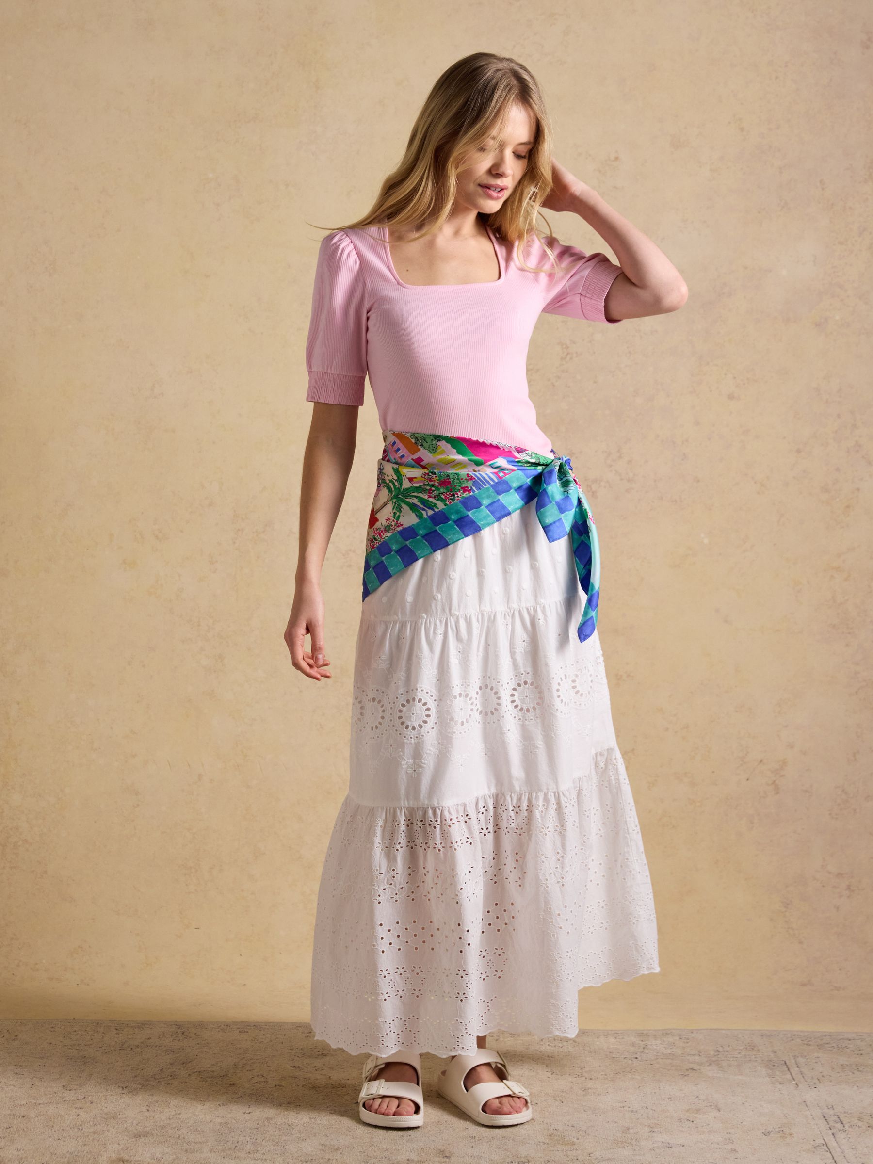 Bloomfield Amalfi Scene Square 100% Silk Scarf - Image 3 of 8