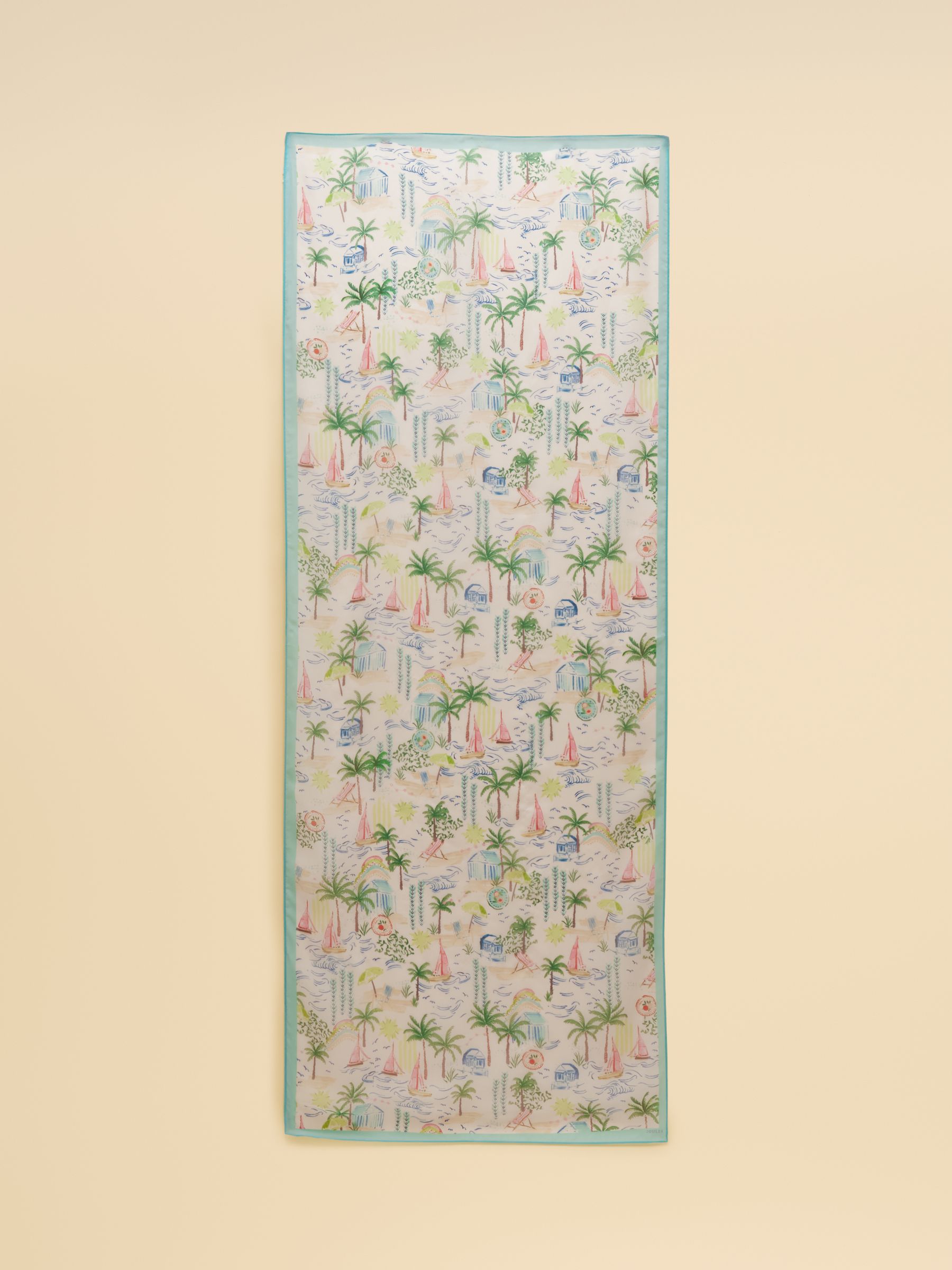 Abberton Palm Print Printed Scarf - Image 8 of 9