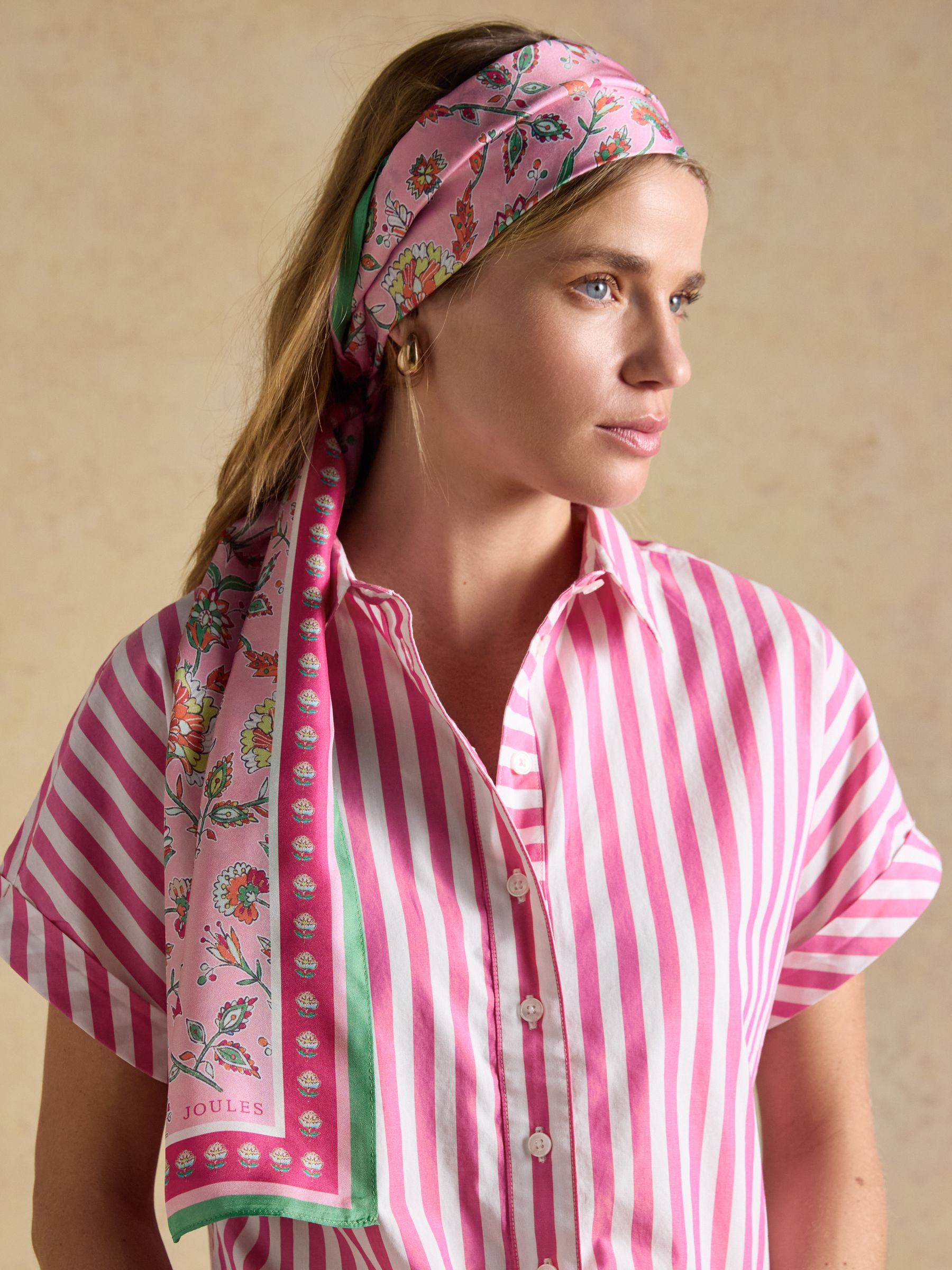 Windsor Pink Silk Scarf - Image 2 of 8