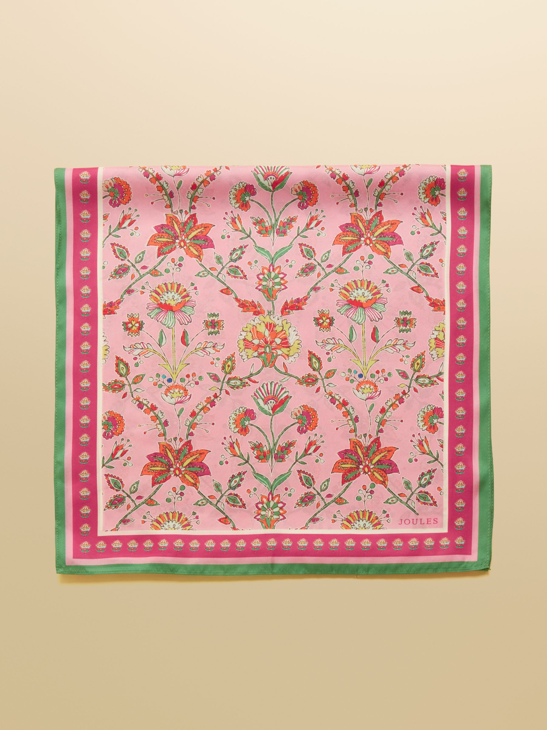 Windsor Pink Silk Scarf - Image 7 of 8