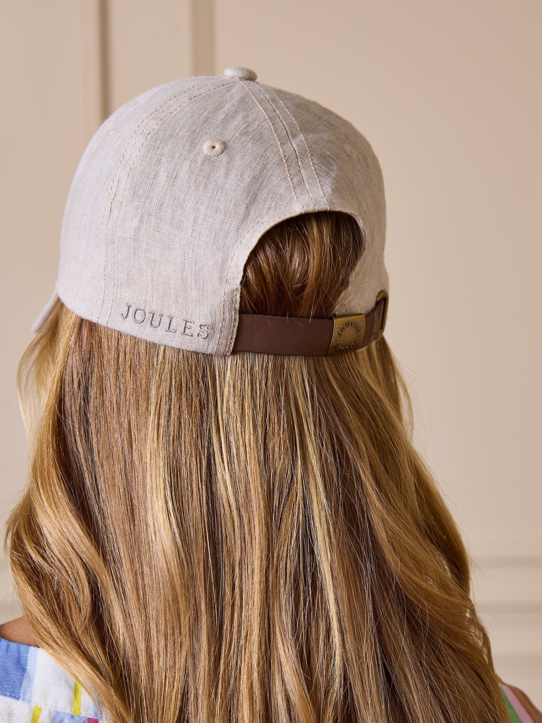 Daley Linen Neutral Baseball Cap - Image 2 of 5