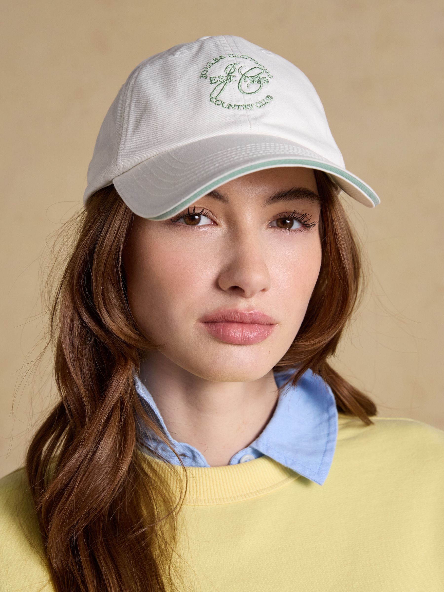 Daley White Baseball Cap - Image 1 of 6
