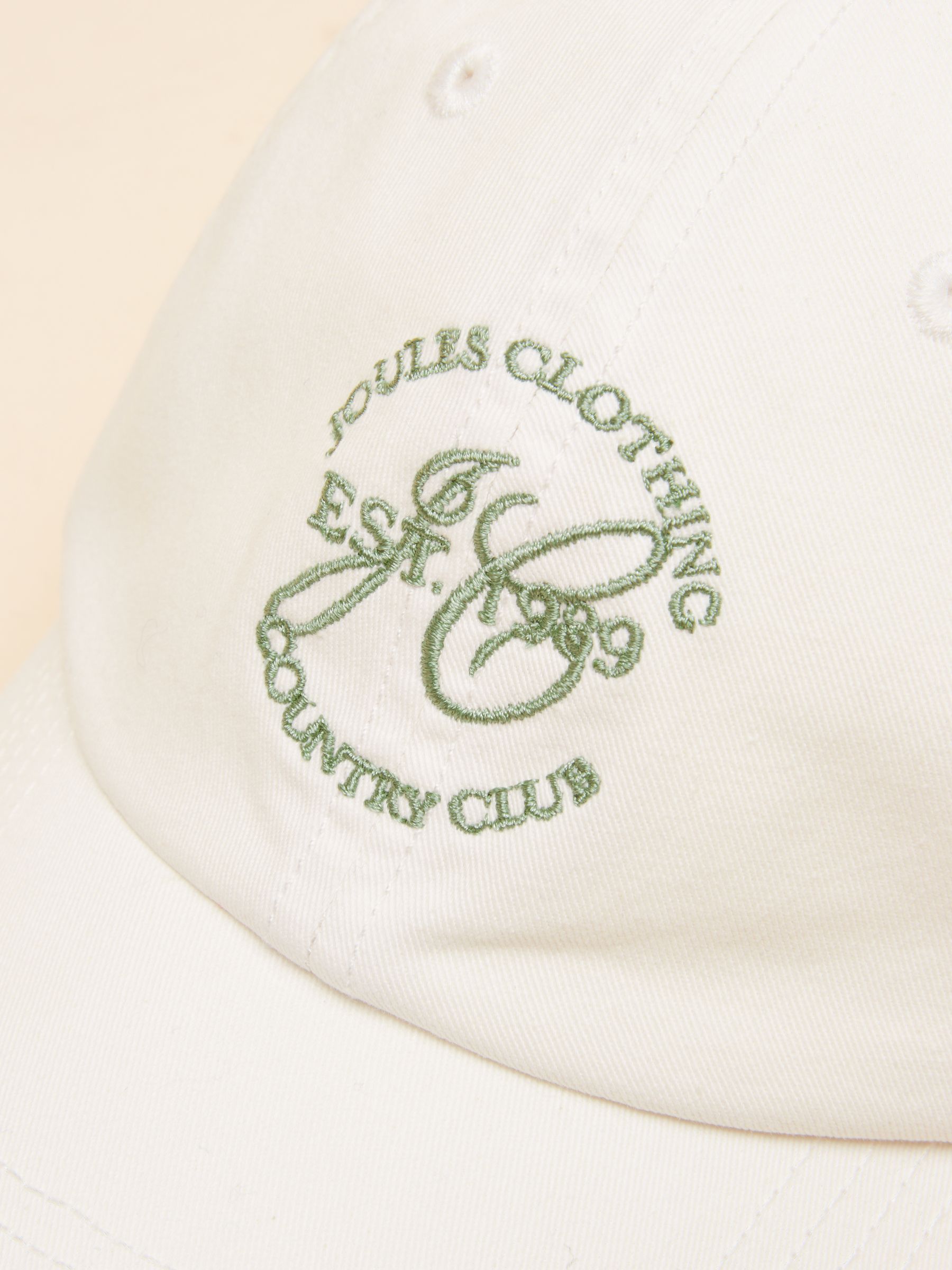 Daley White Baseball Cap - Image 5 of 6