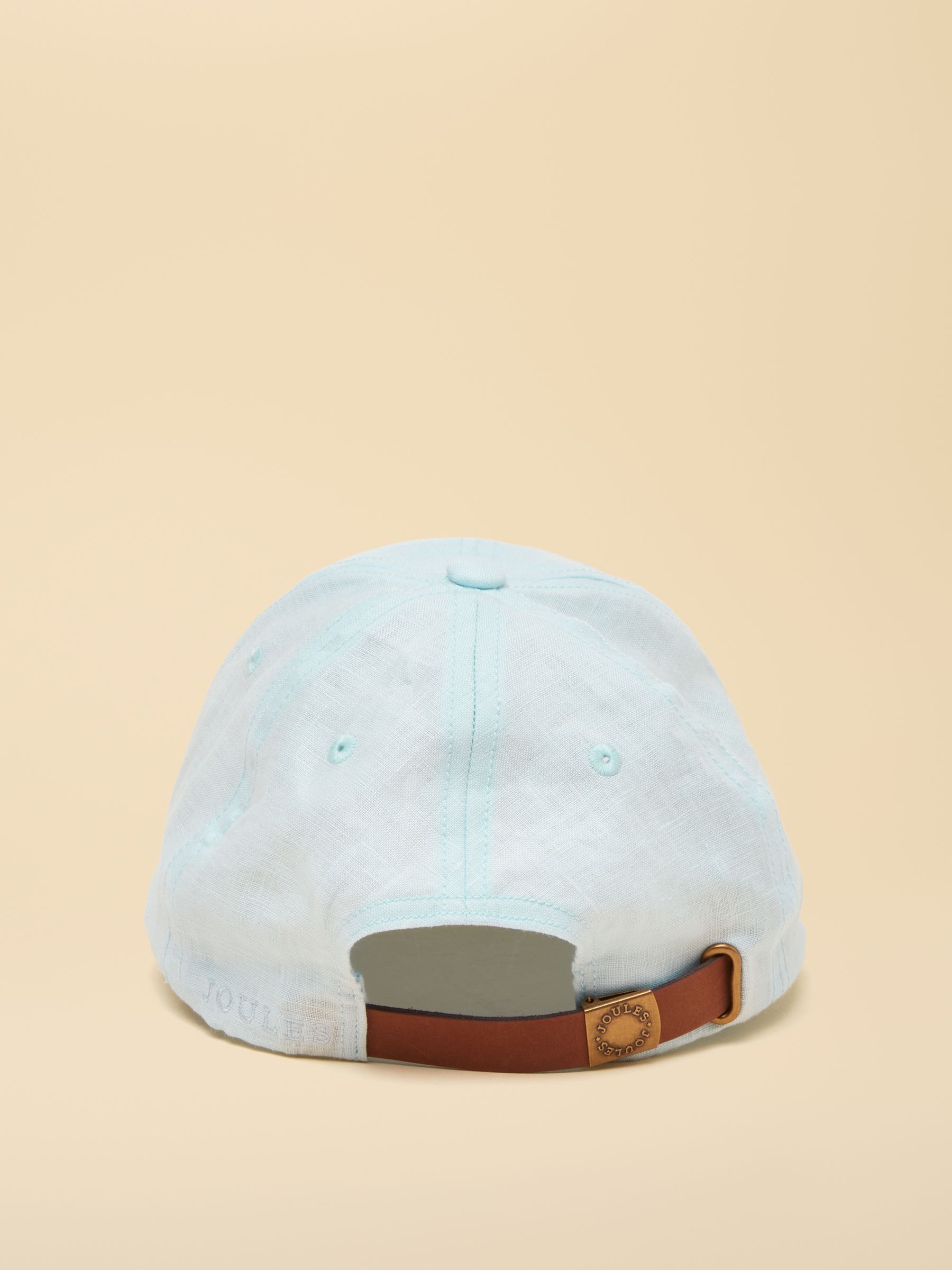 Daley Blue Pure Linen Baseball Cap - Image 6 of 8