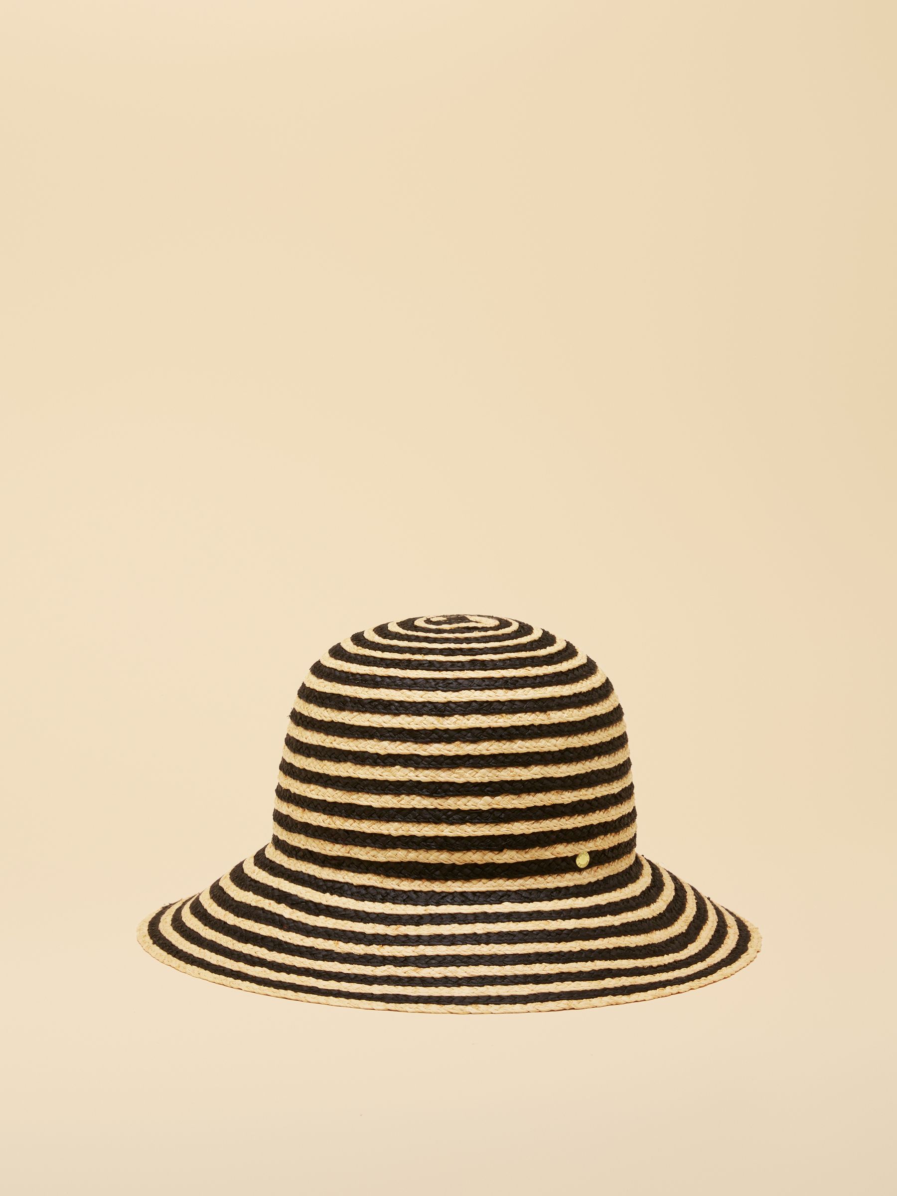 Albany Black Stripe Cloche Hat - Image 1 of 9