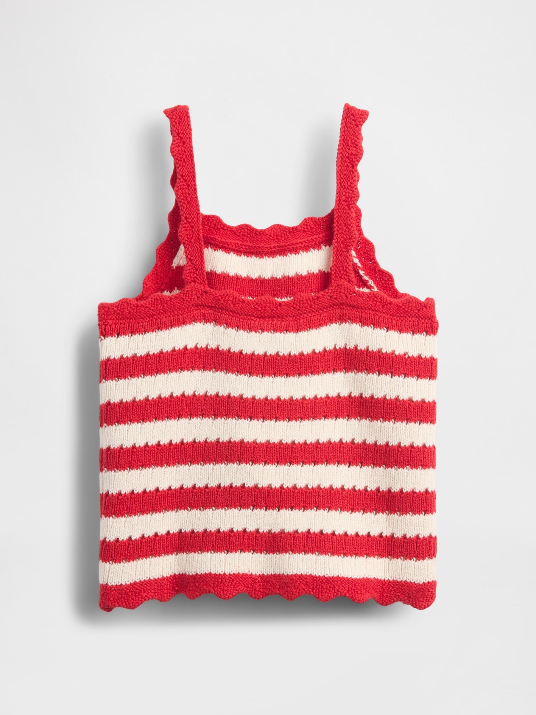 Red Crochet Vest (6mths-5yrs) - Image 3 of 4