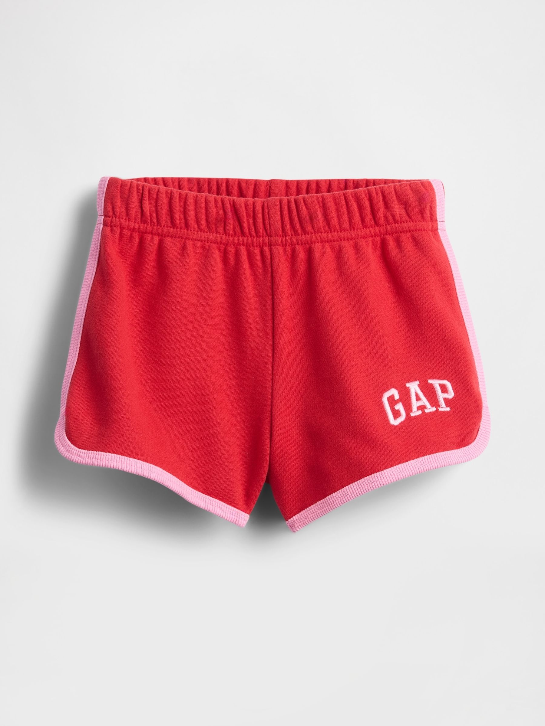 Red Logo Dolphin Hem Pull On Shorts (6mths-5yrs) | Gap