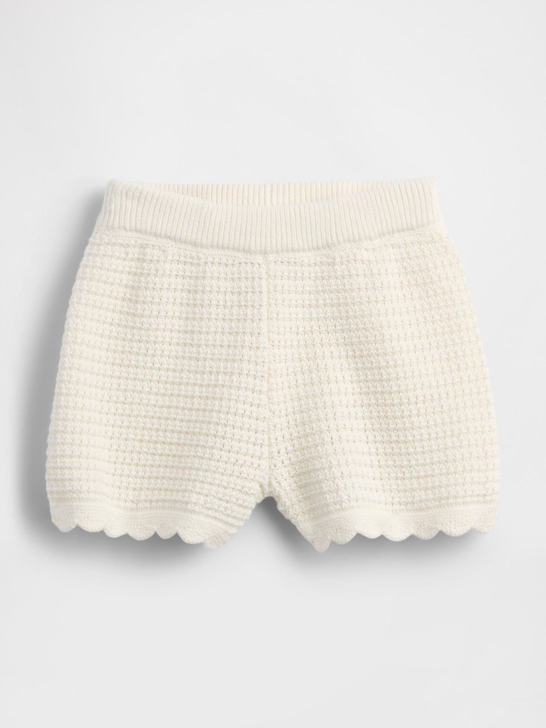 Cream Crochet Shorts (6mths-5yrs) - Image 1 of 2
