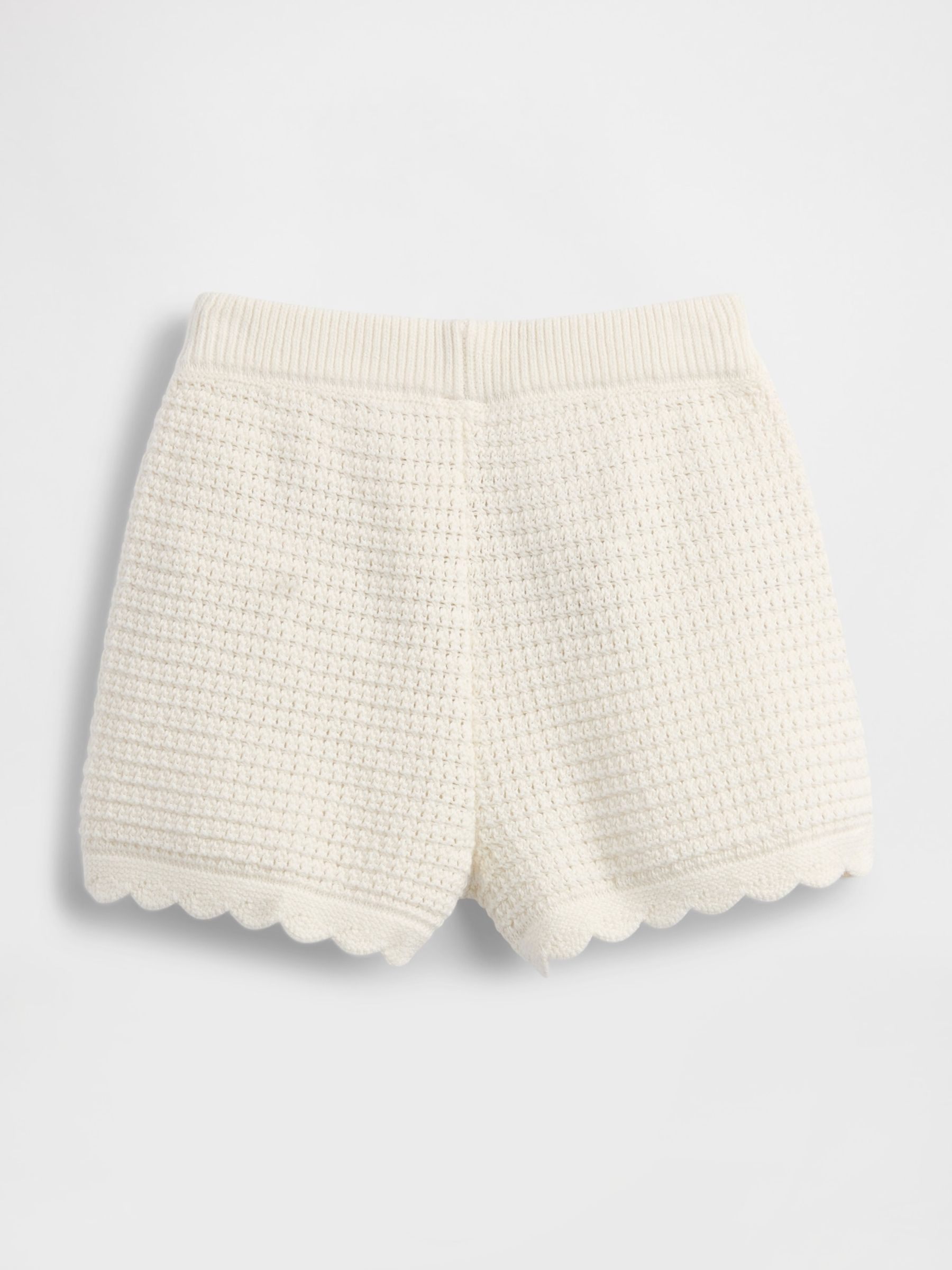 Cream Crochet Shorts (6mths-5yrs) - Image 2 of 2