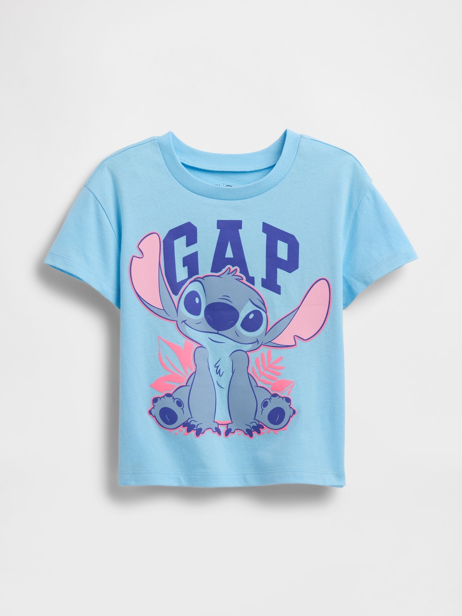Blue Lilo & Stitch Disney Short Sleeve T-Shirt (6mths-5yrs) - Image 1 of 3