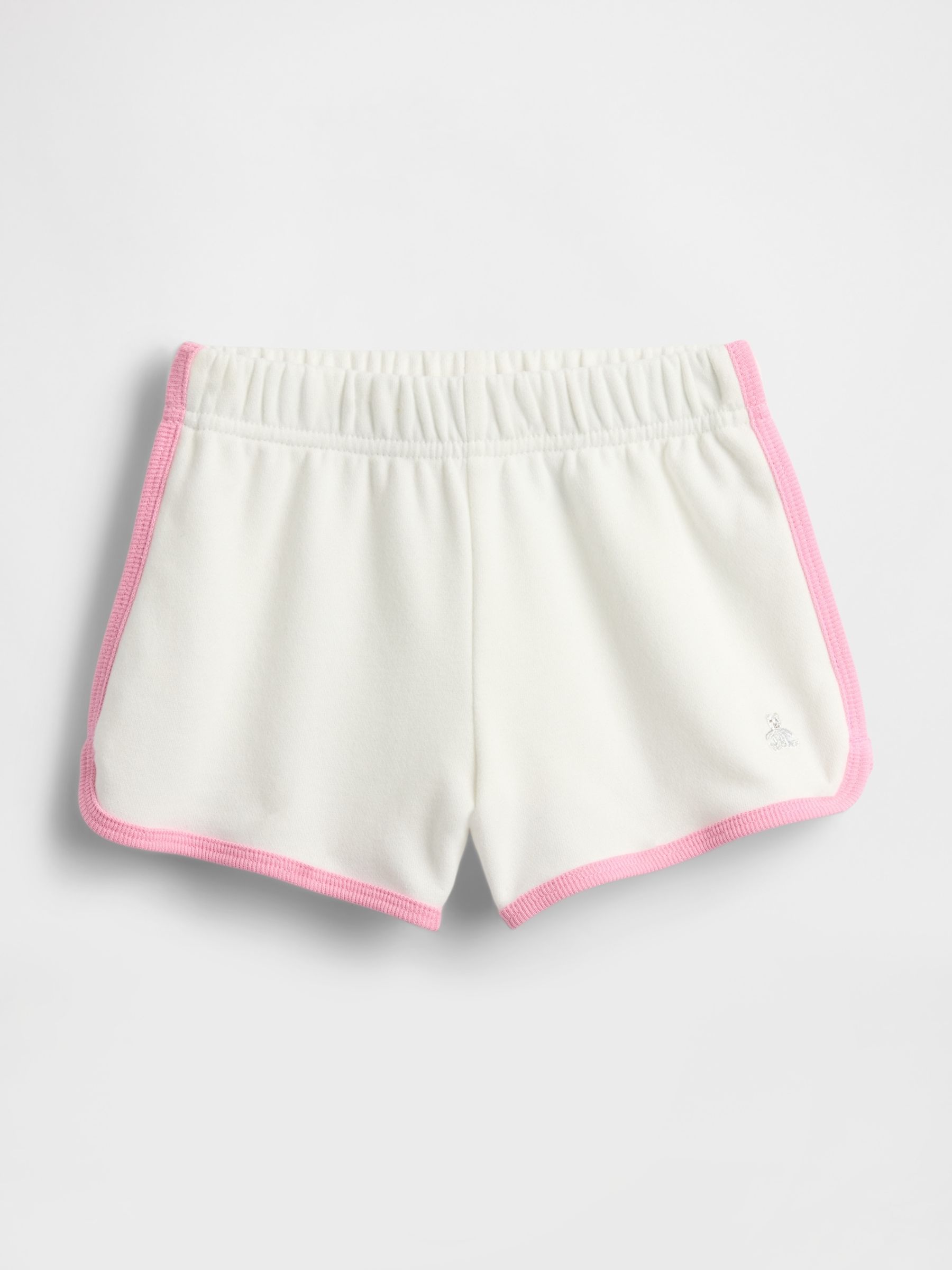 White/Pink VintageSoft Brannan Bear Dolphin Sweat Shorts (6mths-5yrs) - Image 1 of 2