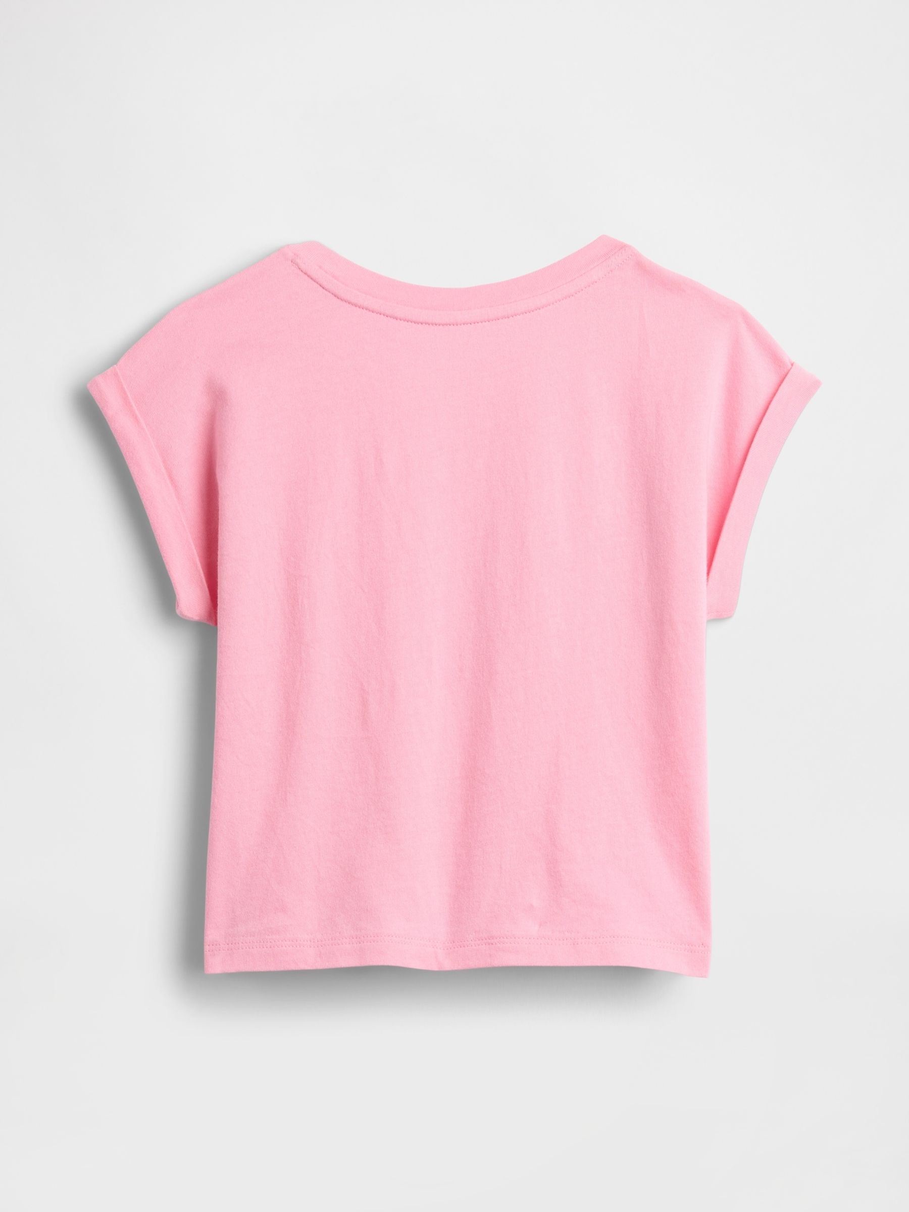 Pink Tie-Knot Logo Rolled Sleeve T-Shirt (6mths-5yrs) - Image 2 of 3