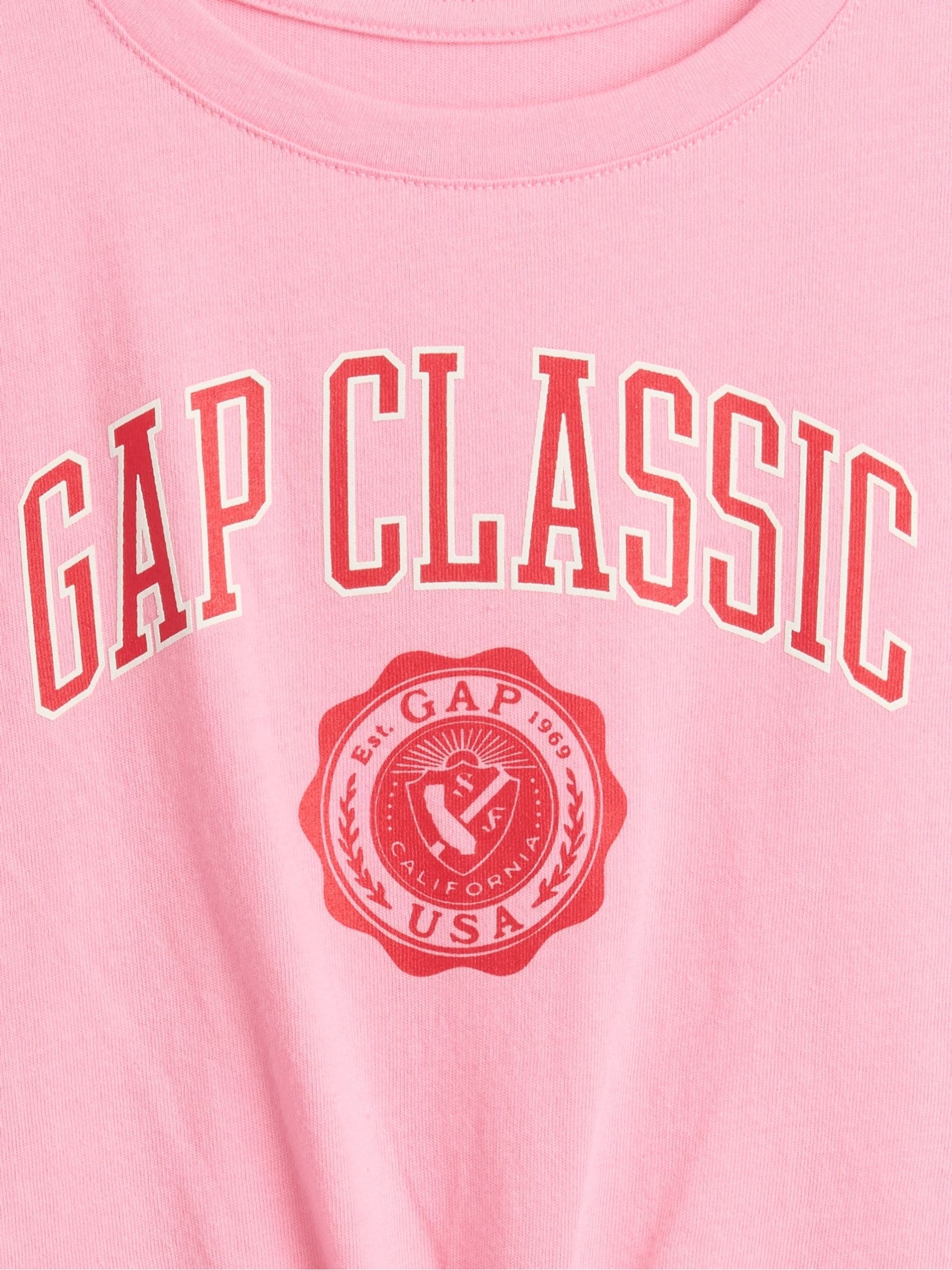 Pink Tie-Knot Logo Rolled Sleeve T-Shirt (6mths-5yrs) - Image 3 of 3