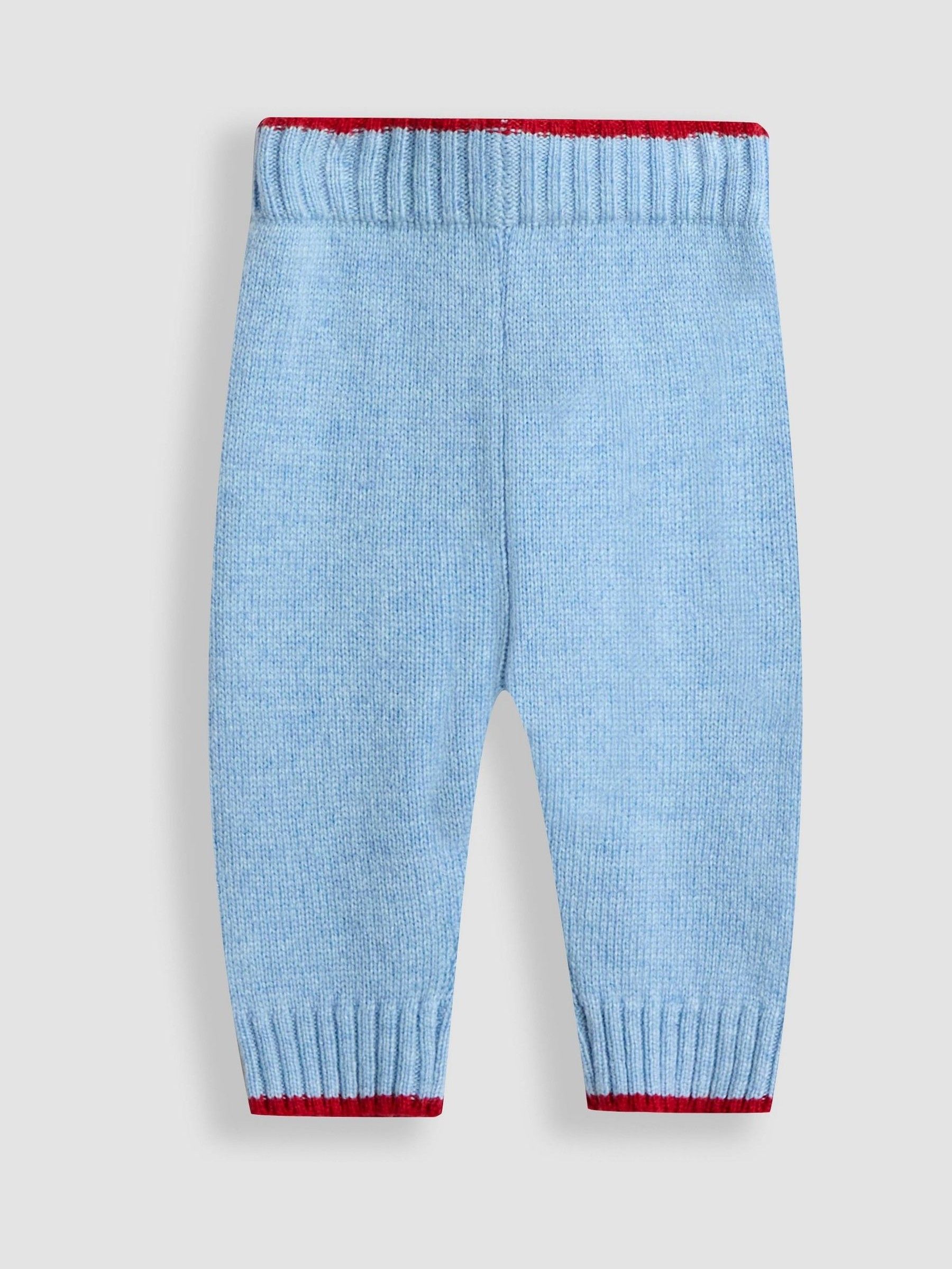 Blue 2-Piece Christmas Fair Isle Jumper & Leggings Set - Image 6 of 6