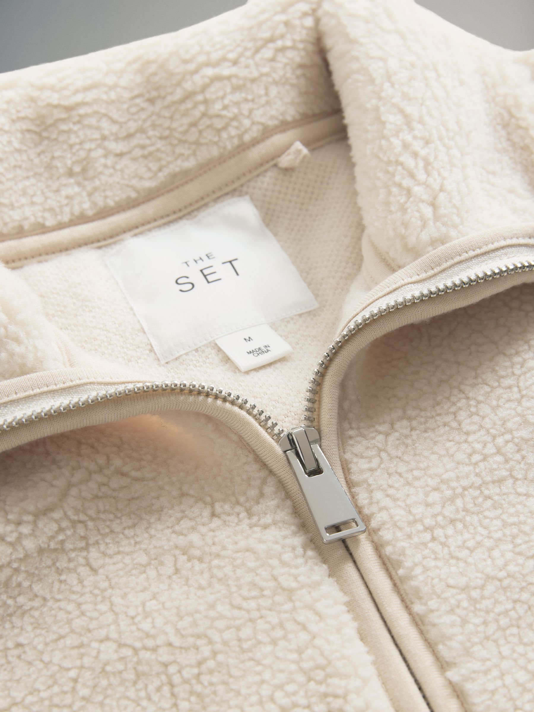 2 Pack Borg Zip Through Gilets Chocolate Brown/Cream - Image 6 of 6