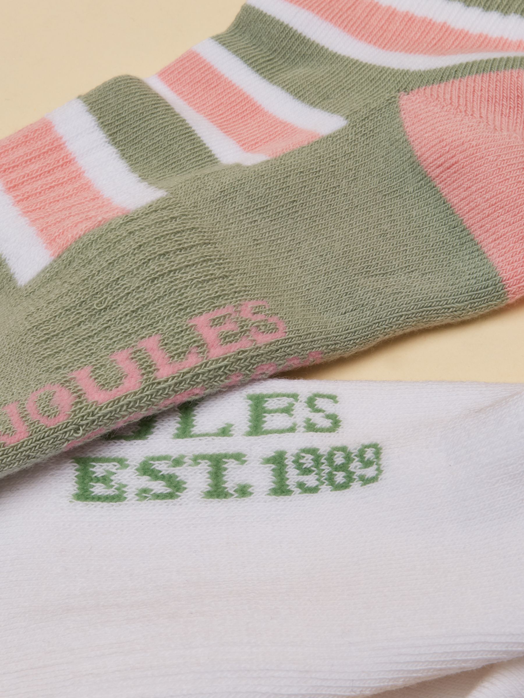 Volley Green Pink 2 Pack Tennis Sock - Image 3 of 3